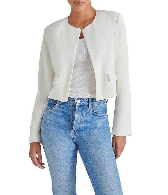 Steve Madden Serenea Crew Neck Long Sleeve Blazer Product Image