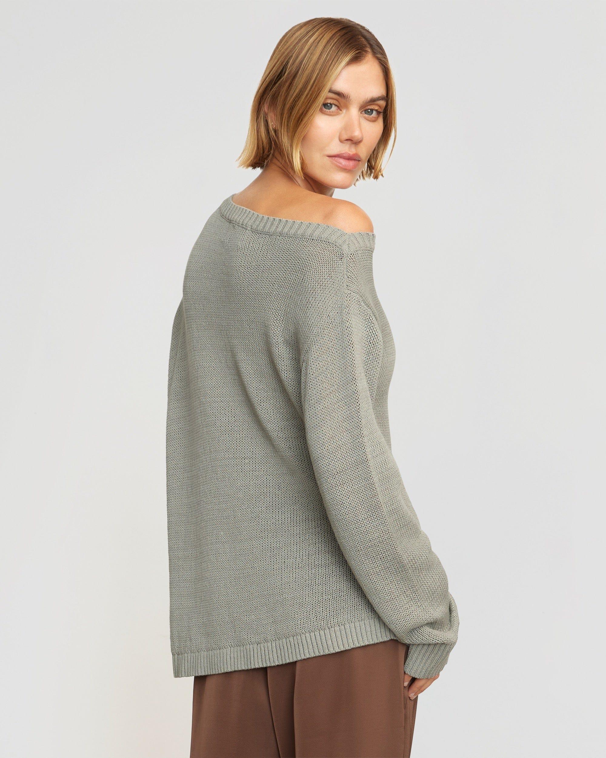 Issa Lightweight Off-Shoulder Sweater Product Image