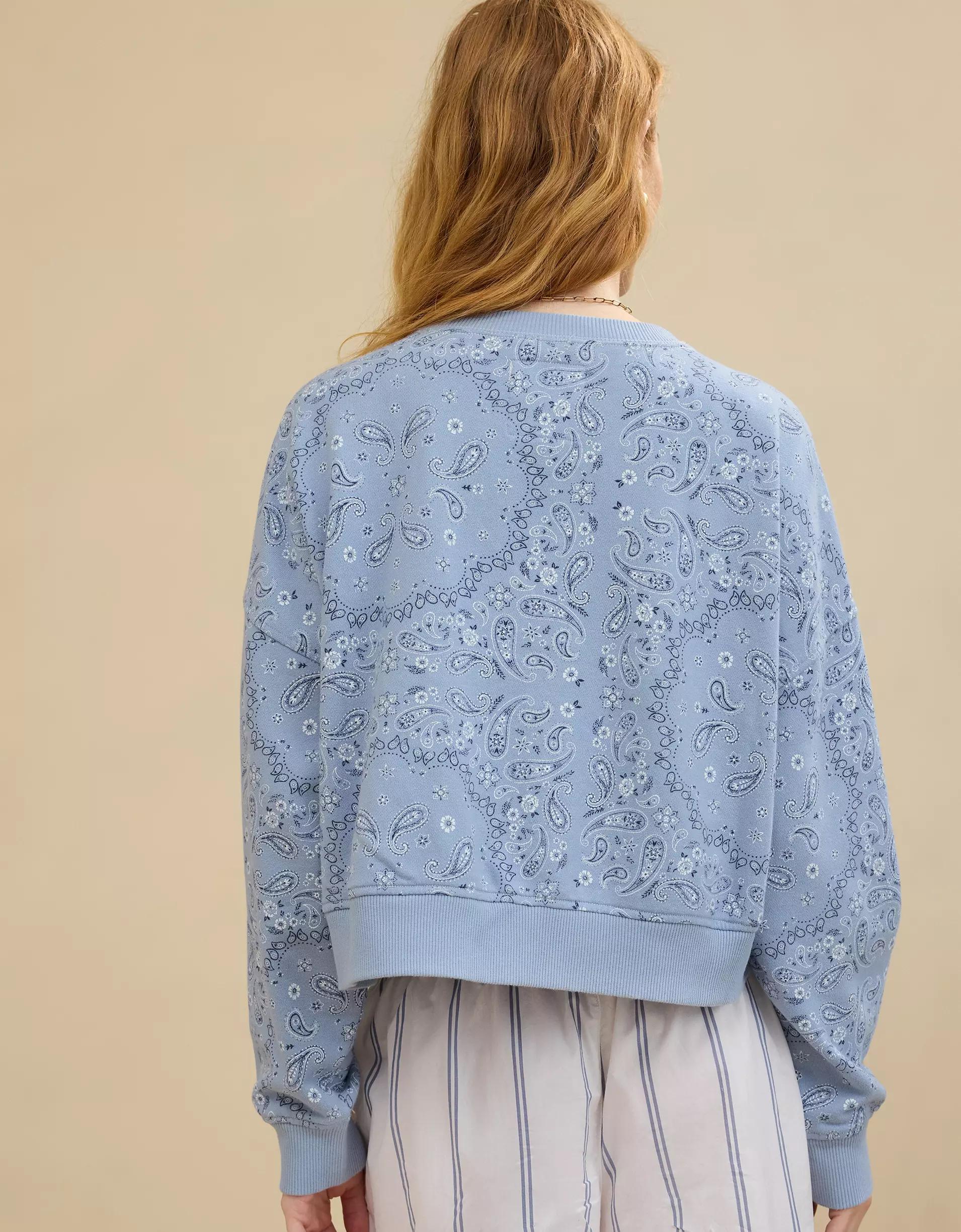 Aerie Take It Easy Crew Sweatshirt Product Image