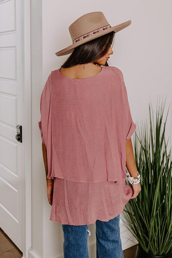 Tranquil Time Shift Top In Blush Product Image