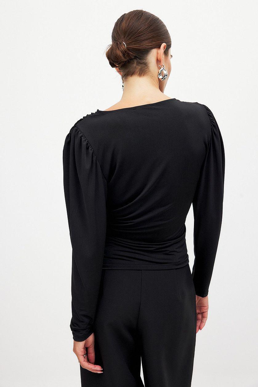 Overlap Long Sleeve Top Product Image