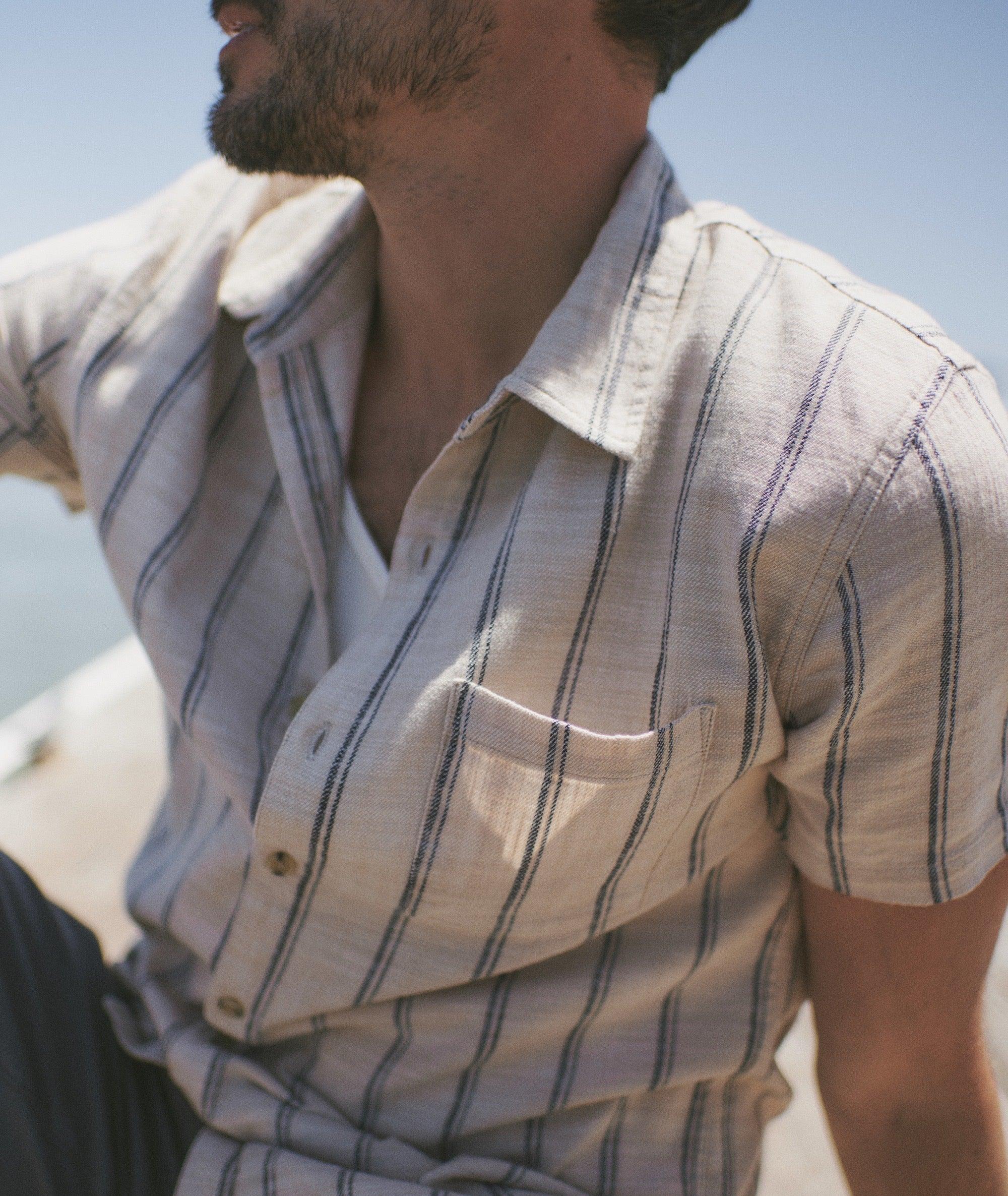 Stretch Selvage Short Sleeve Shirt Product Image