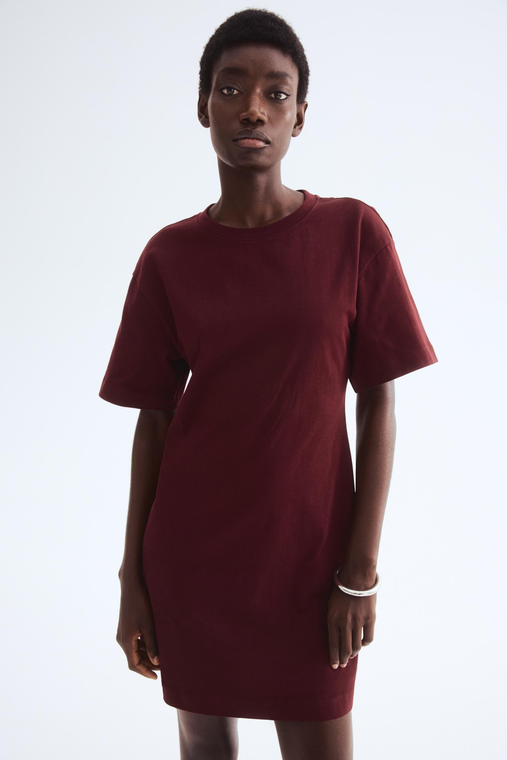 Defined-Waist T-Shirt Dress Product Image