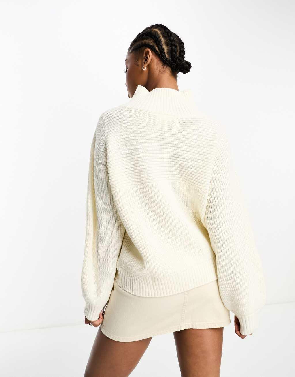 Monki high neck sweater in Product Image