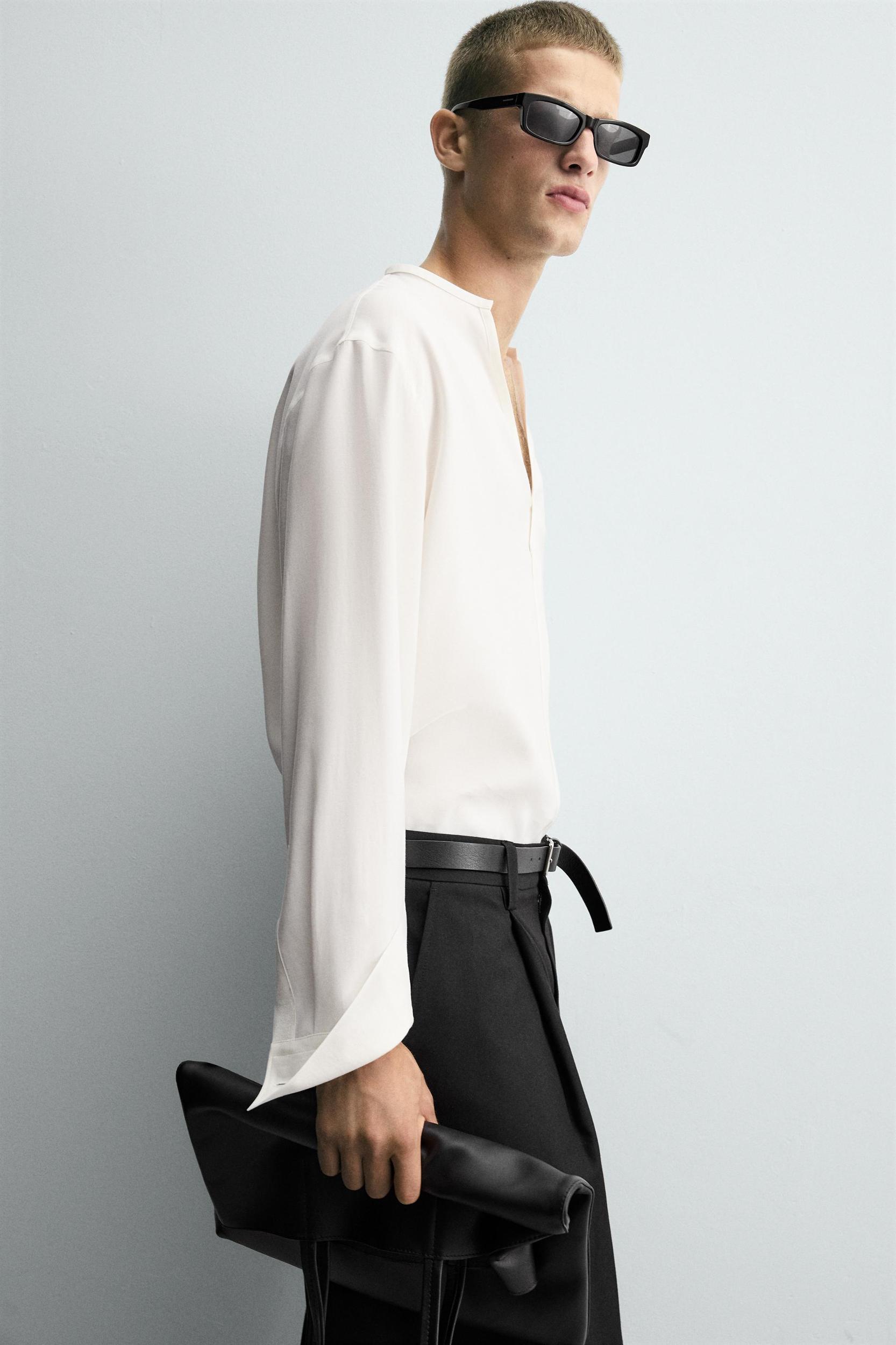 RELAXED FIT FLOWY SHIRT Product Image