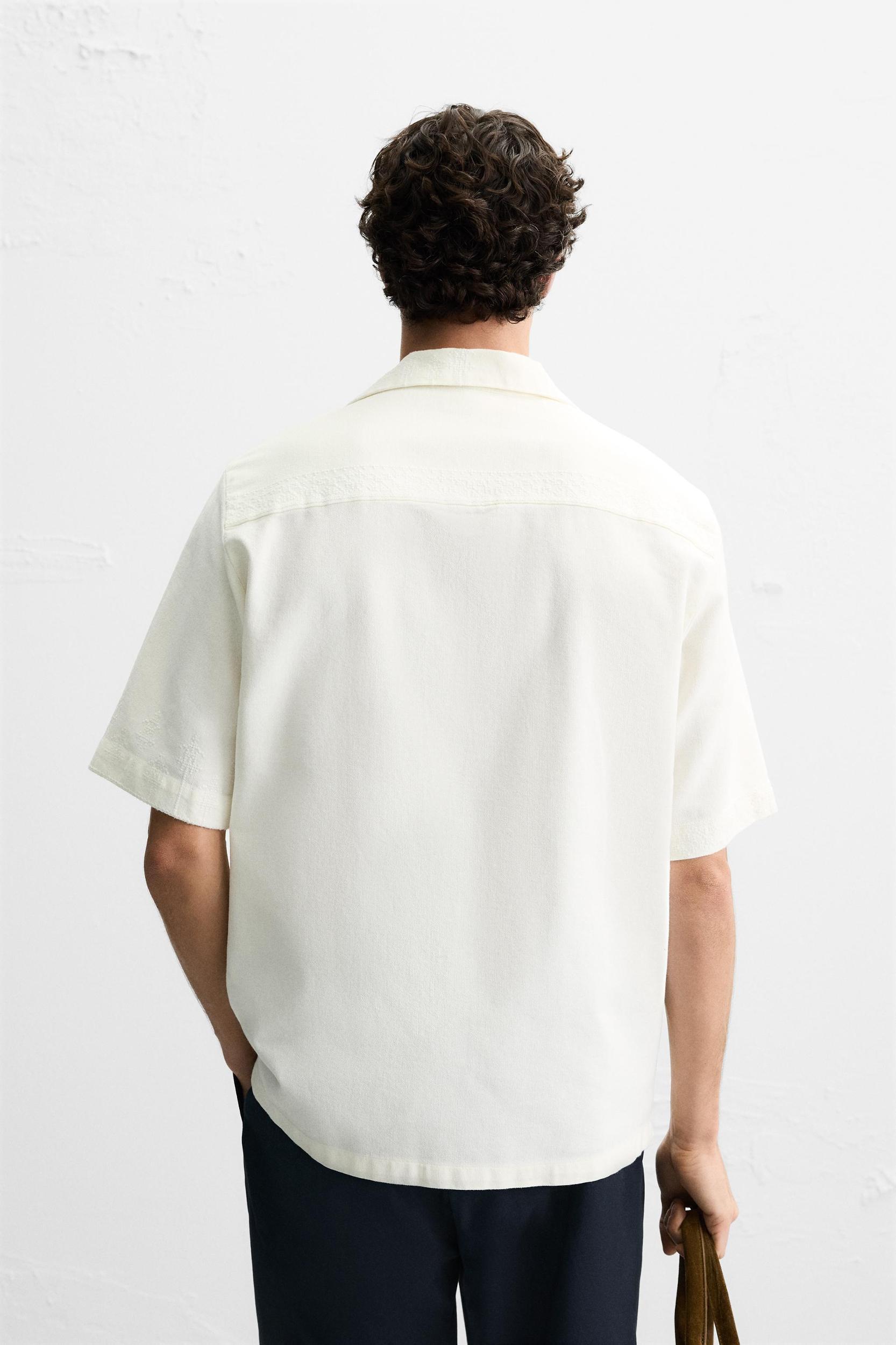 RELAXED FIT EMBROIDERED SHIRT Product Image