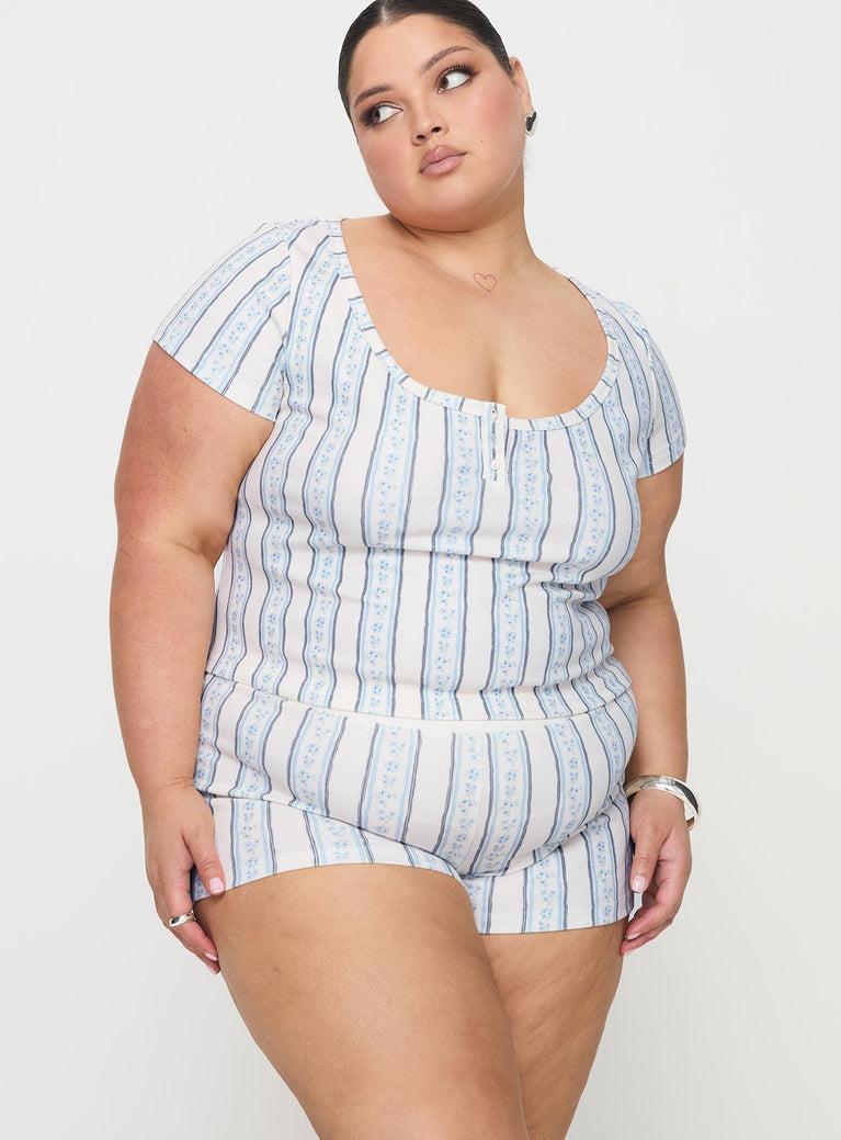 Yearning Rib Sleep Set Multi Curve Product Image