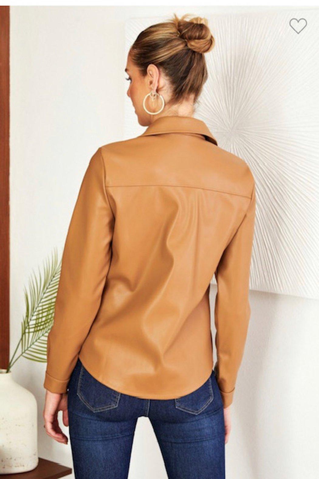 Camel Faux Top Product Image