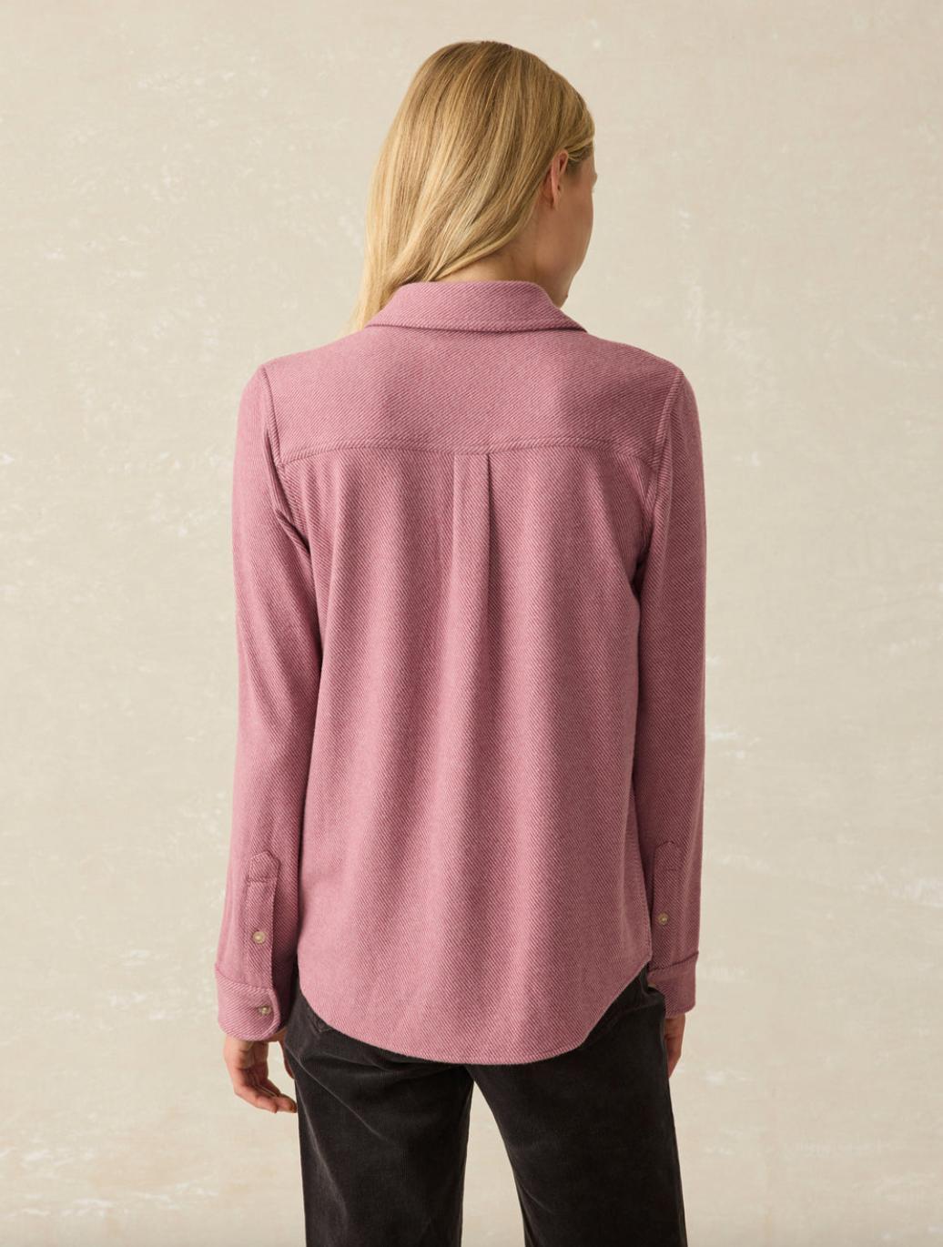 Faherty Legend Sweater Shirt - Rose Twill Product Image