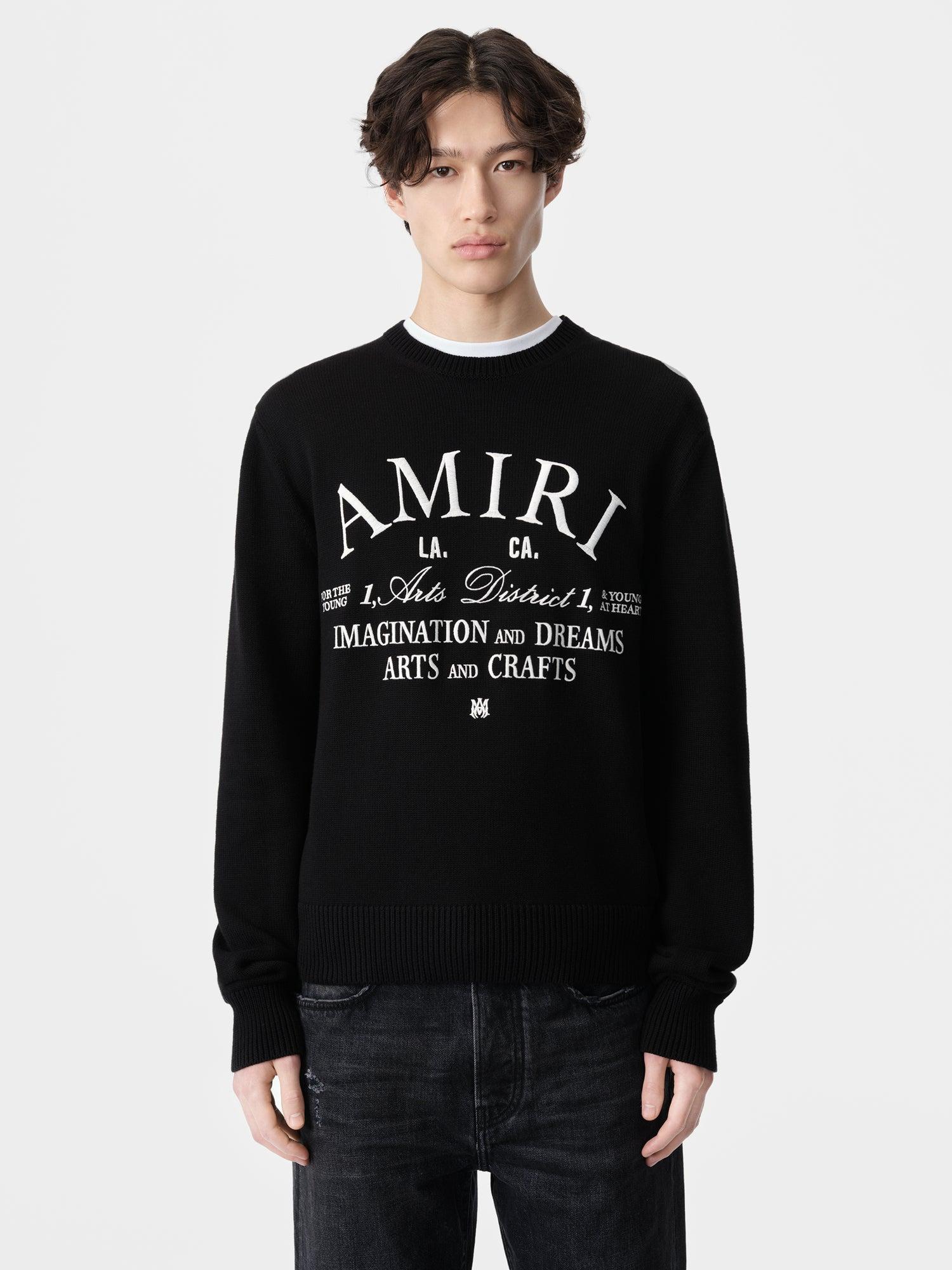 AMIRI ARTS DISTRICT CREW - Black Male Product Image