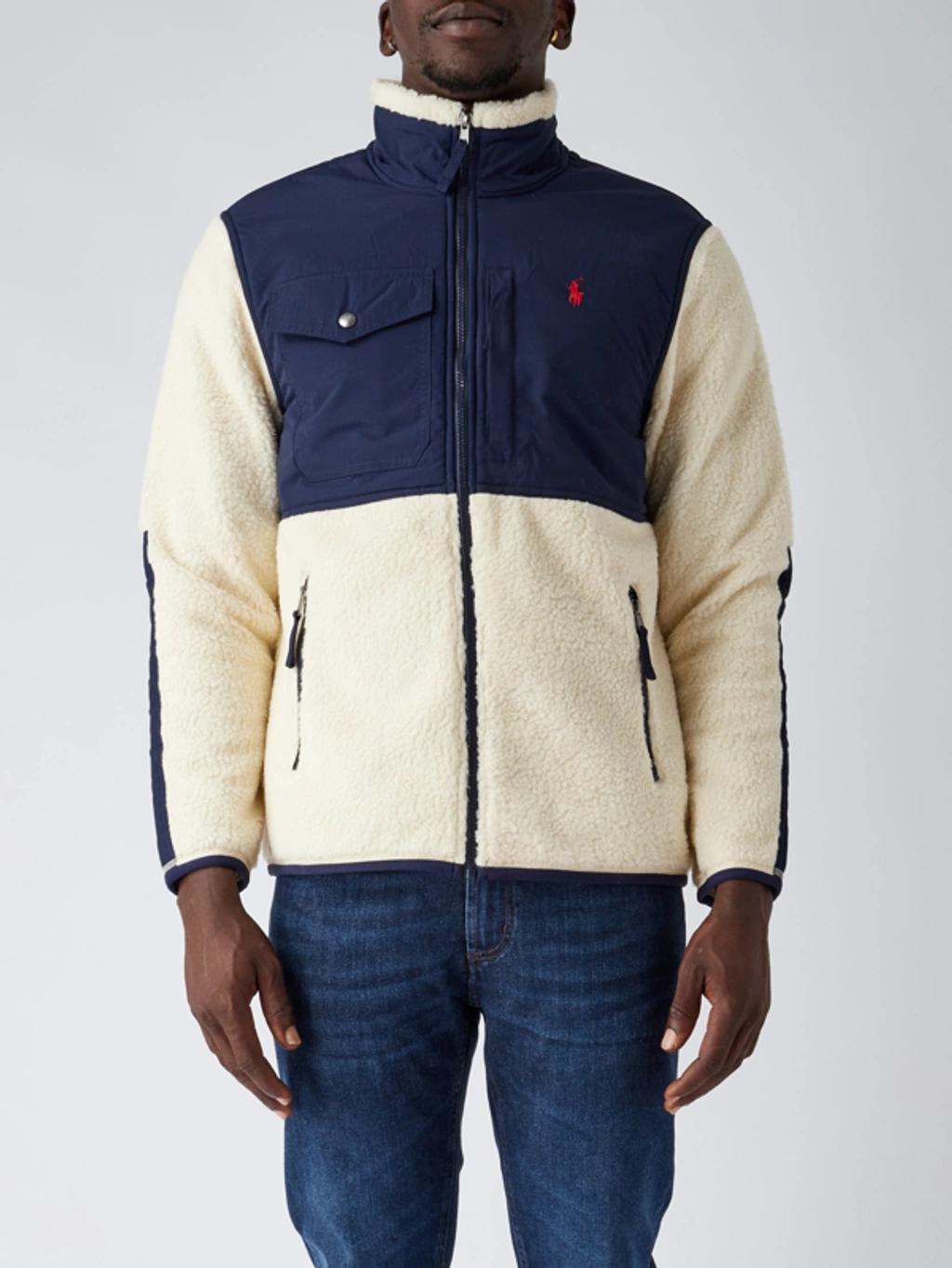 POLO RALPH LAUREN Long Sleeve Full Zip Sweatshirt In Blue Product Image