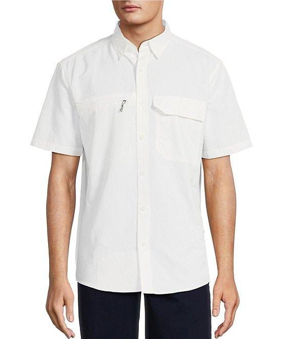 Roundtree & Yorke Performance Charter Vented Short Sleeve Solid Sport Shirt Product Image