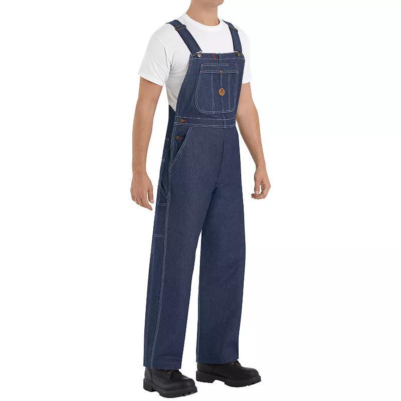 Mens Classic-Fit Bib Overalls Blue Product Image