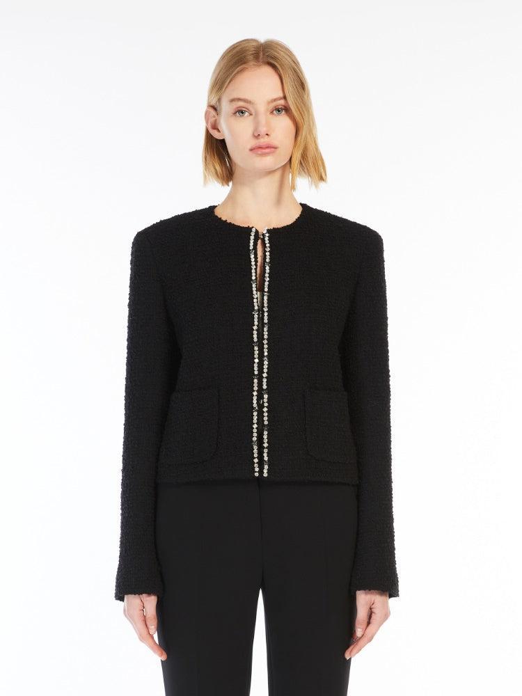 Max Mara Onirica Black Tweed Jacket Product Image