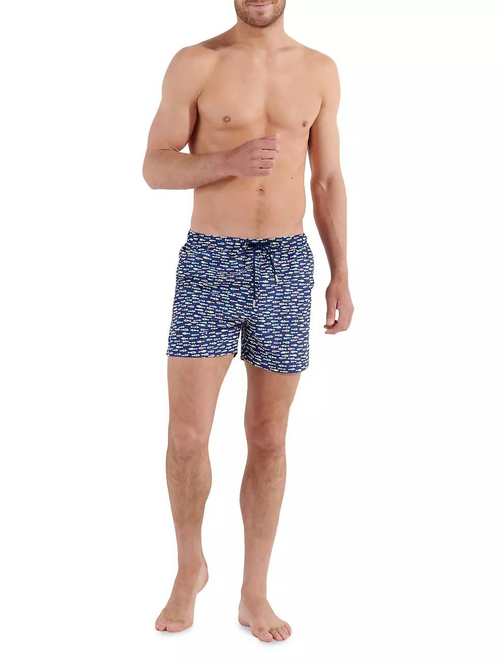 Trouville Geometric Swim Trunks Product Image