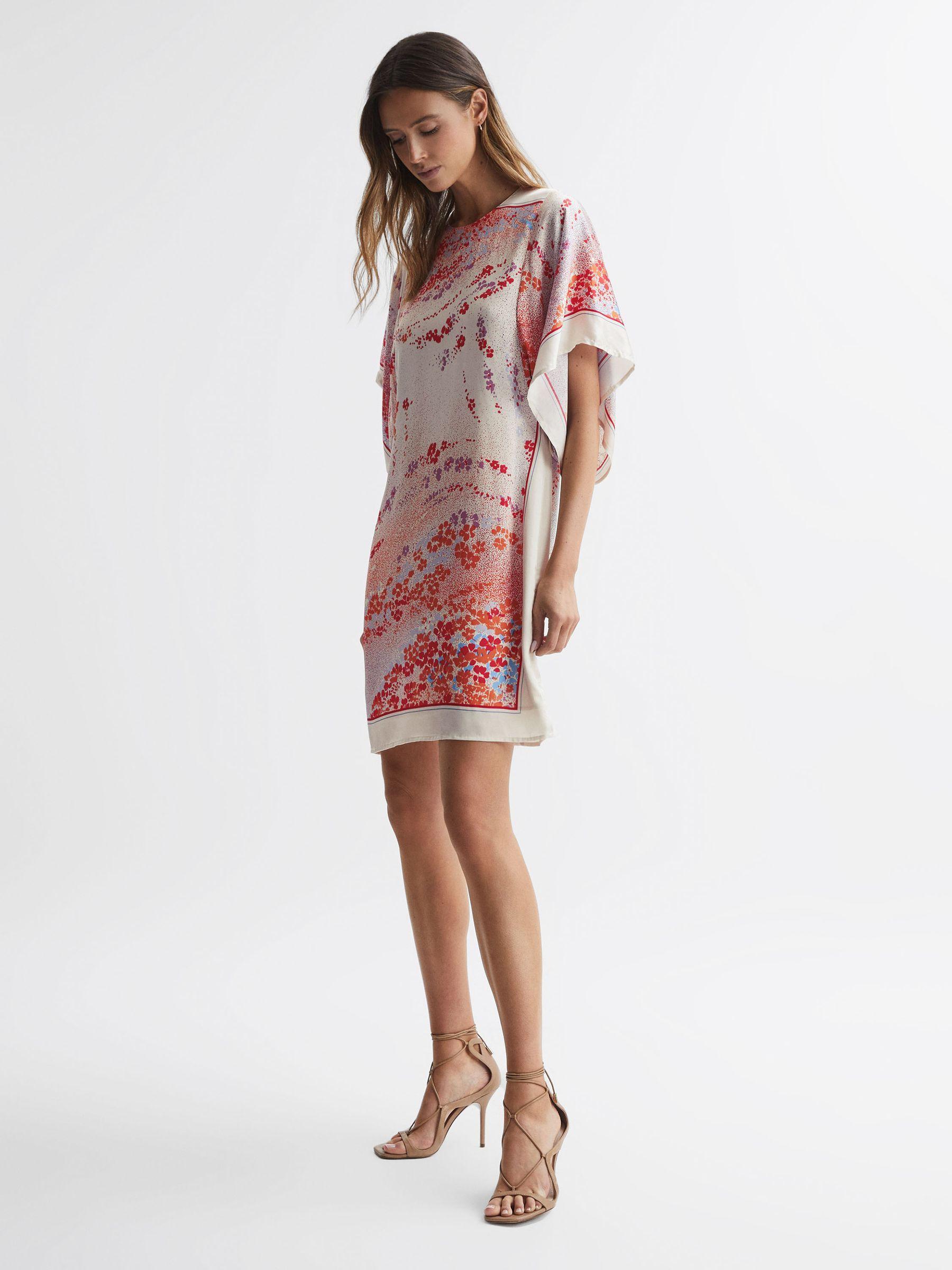 Printed Mini Dress in Multi Product Image