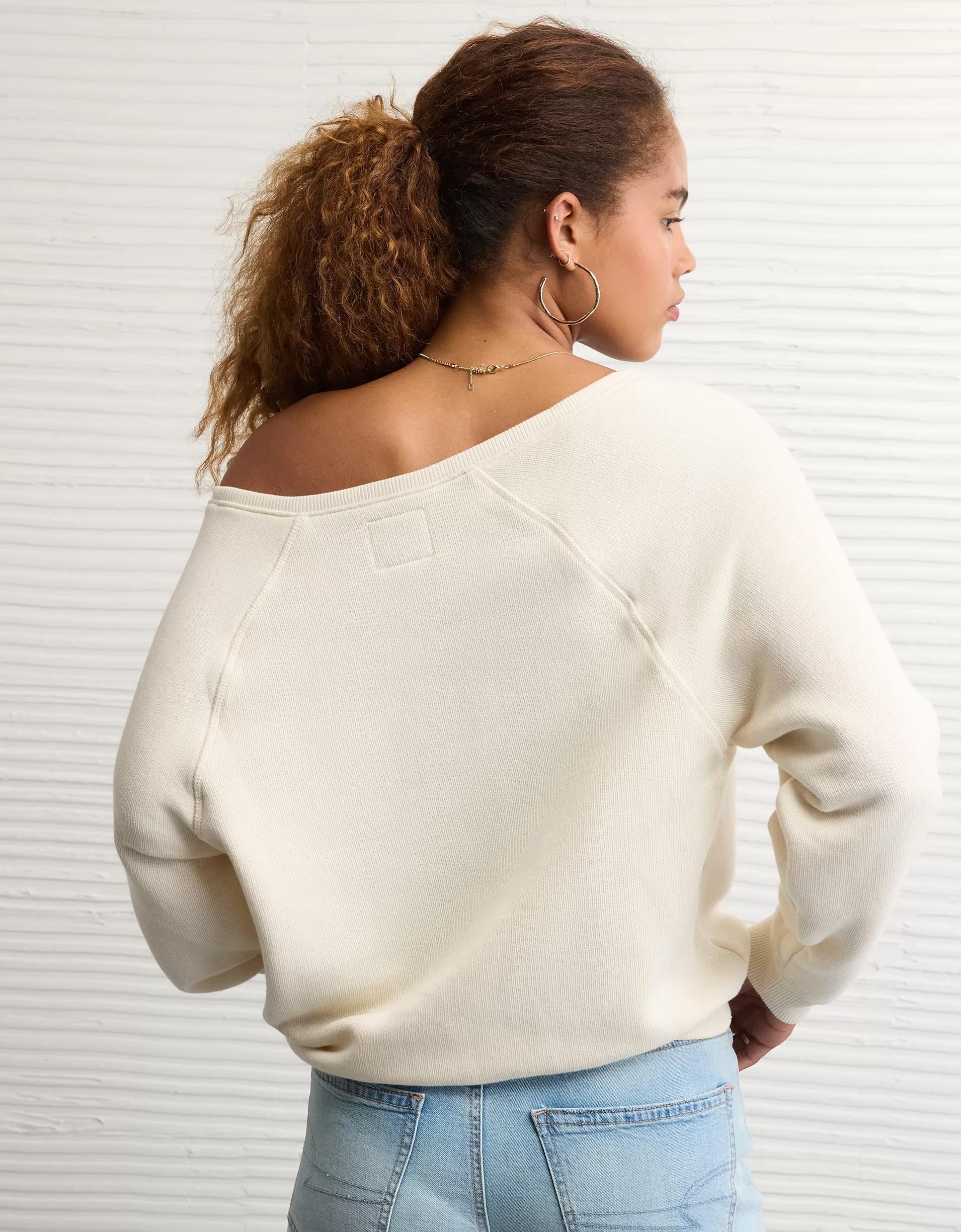 AE Penn State Nittany Lions Graphic Off The Shoulder Sweatshirt Product Image