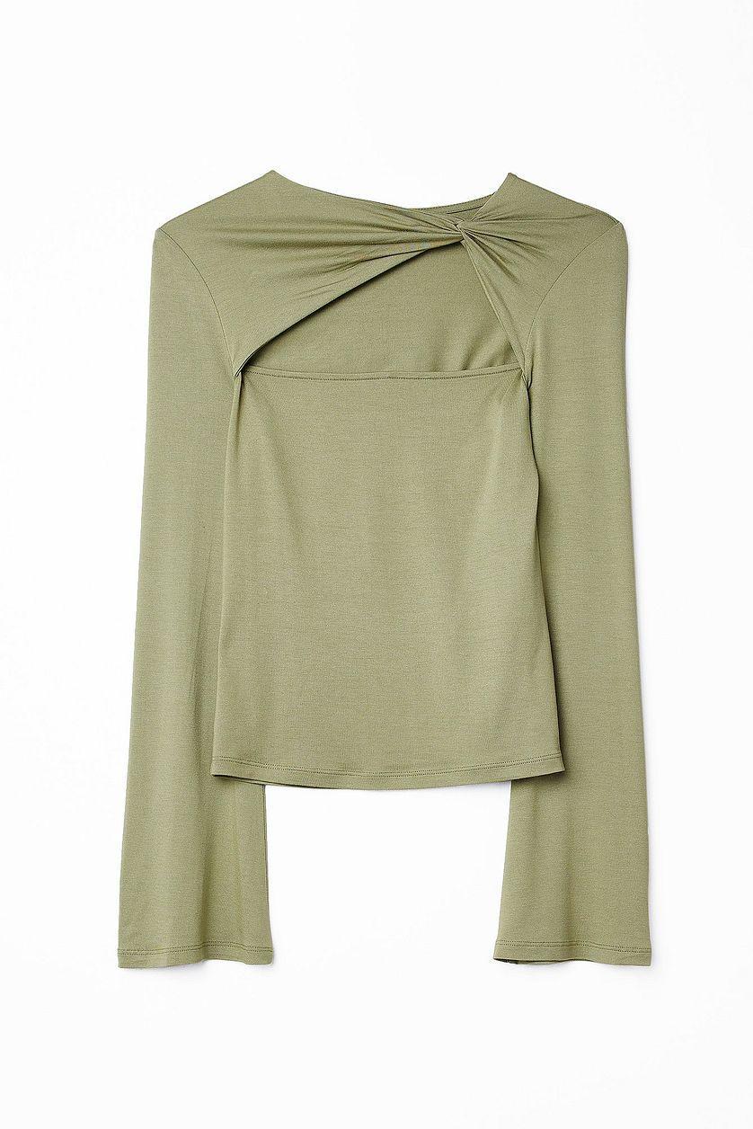 Soft Line Twist Top Offwhite Product Image