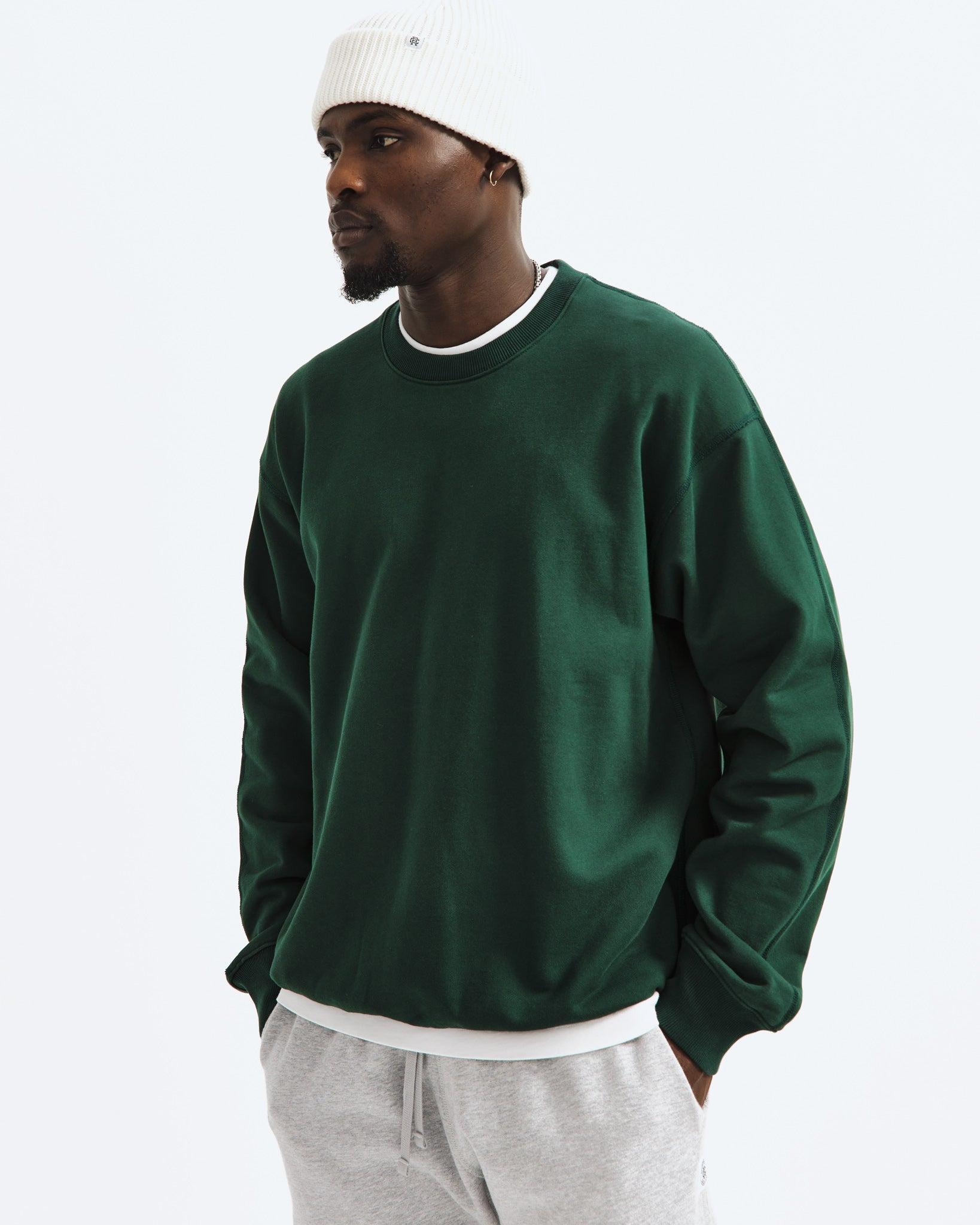 Midweight Terry Relaxed Crewneck - Vault Male Product Image