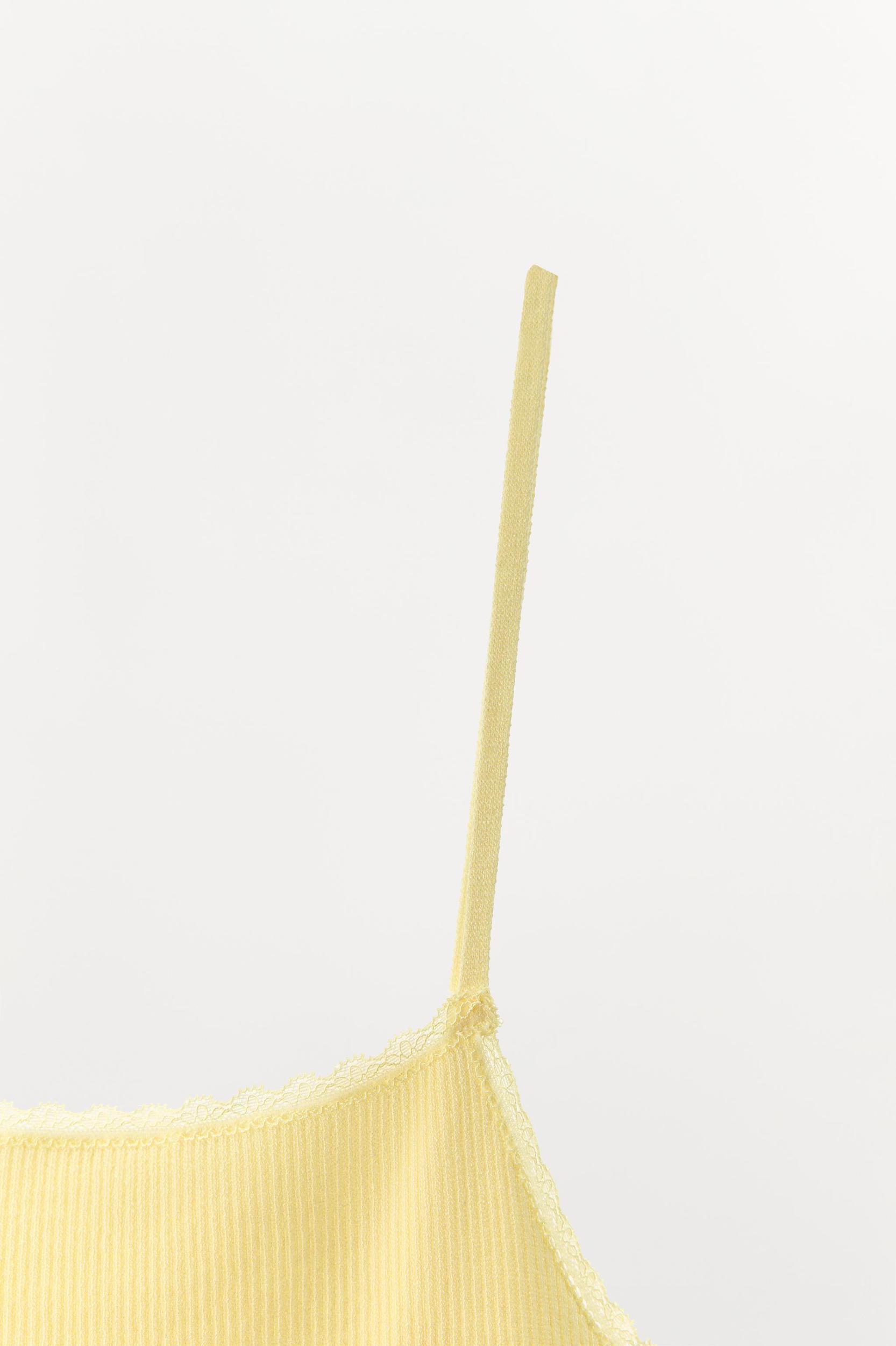 RIB KNIT STRAPPY TOP Product Image