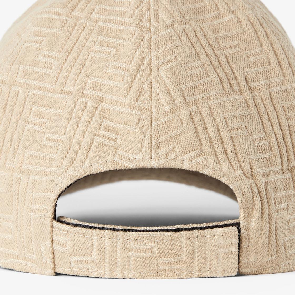 HatBeige FF cotton baseball cap Product Image