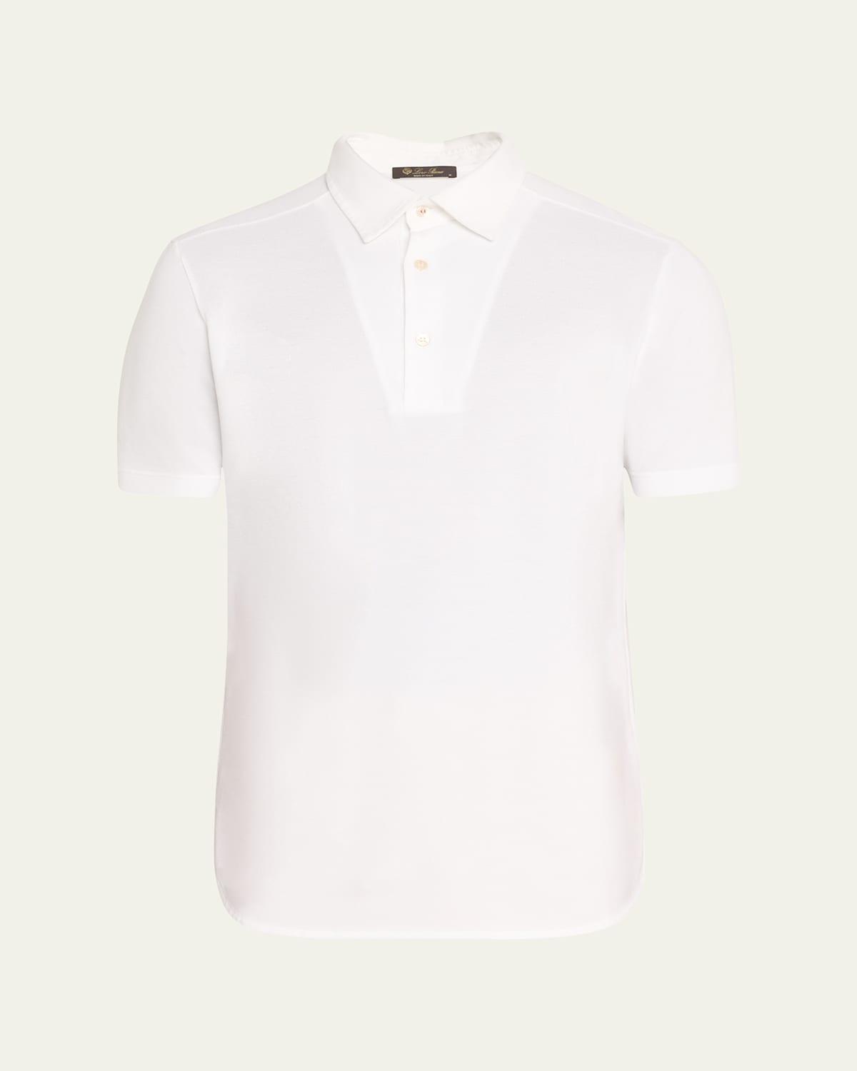 Men's Cotton Pique Polo Shirt Product Image
