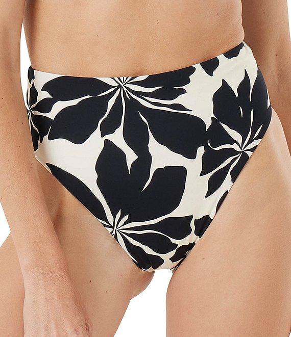 Roxy Hang Loose Reversible Print High Waist Swim Bottom Product Image