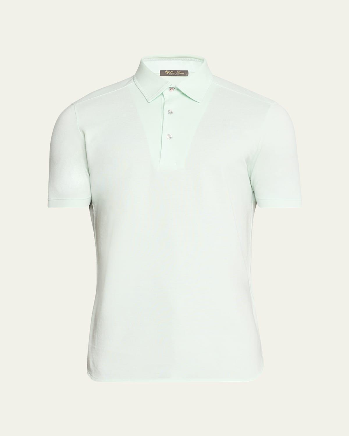 Men's Cotton Pique Polo Shirt Product Image