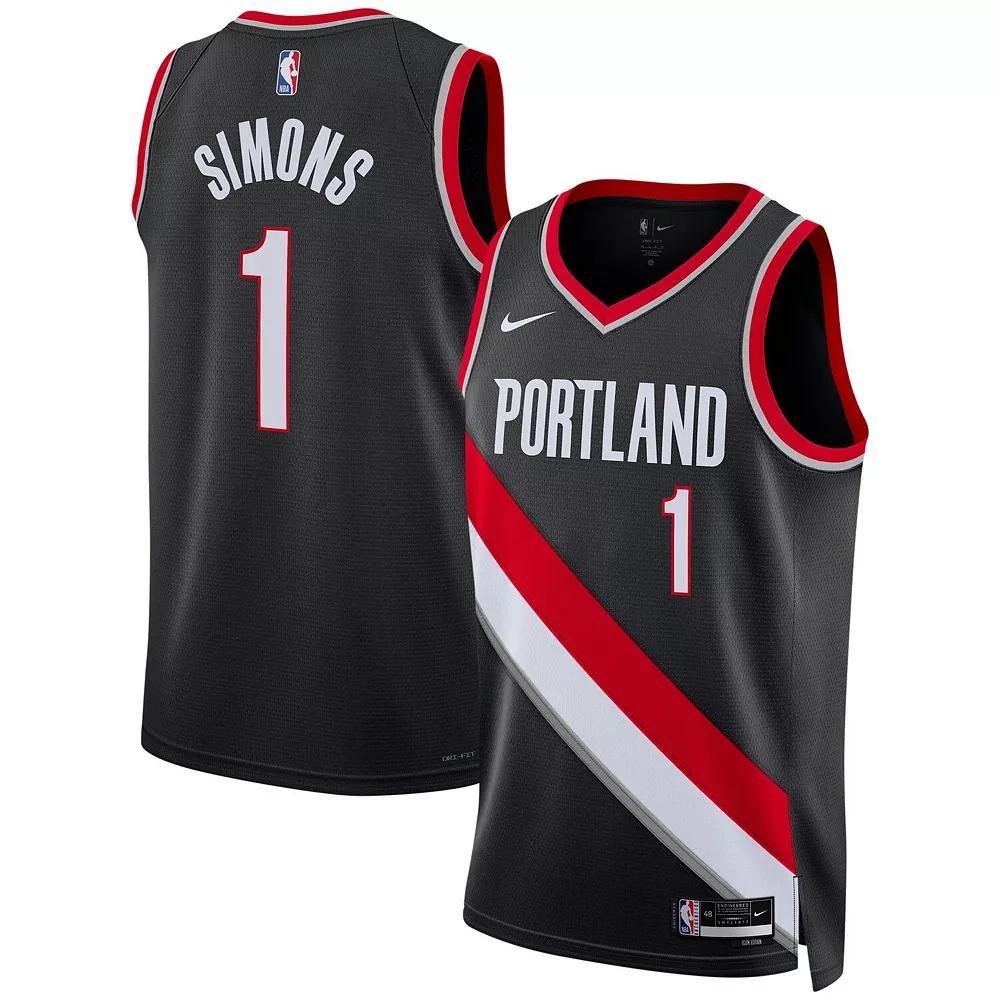 Portland Trail Blazers Icon Edition 2022/23 Men's Nike Dri-FIT NBA Swingman Jersey Product Image