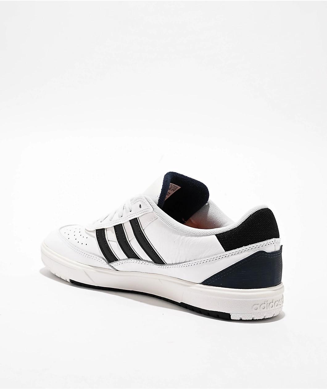 adidas Tyshawn II Cloud White, Core Black & Collegiate Navy Skate Shoes Product Image