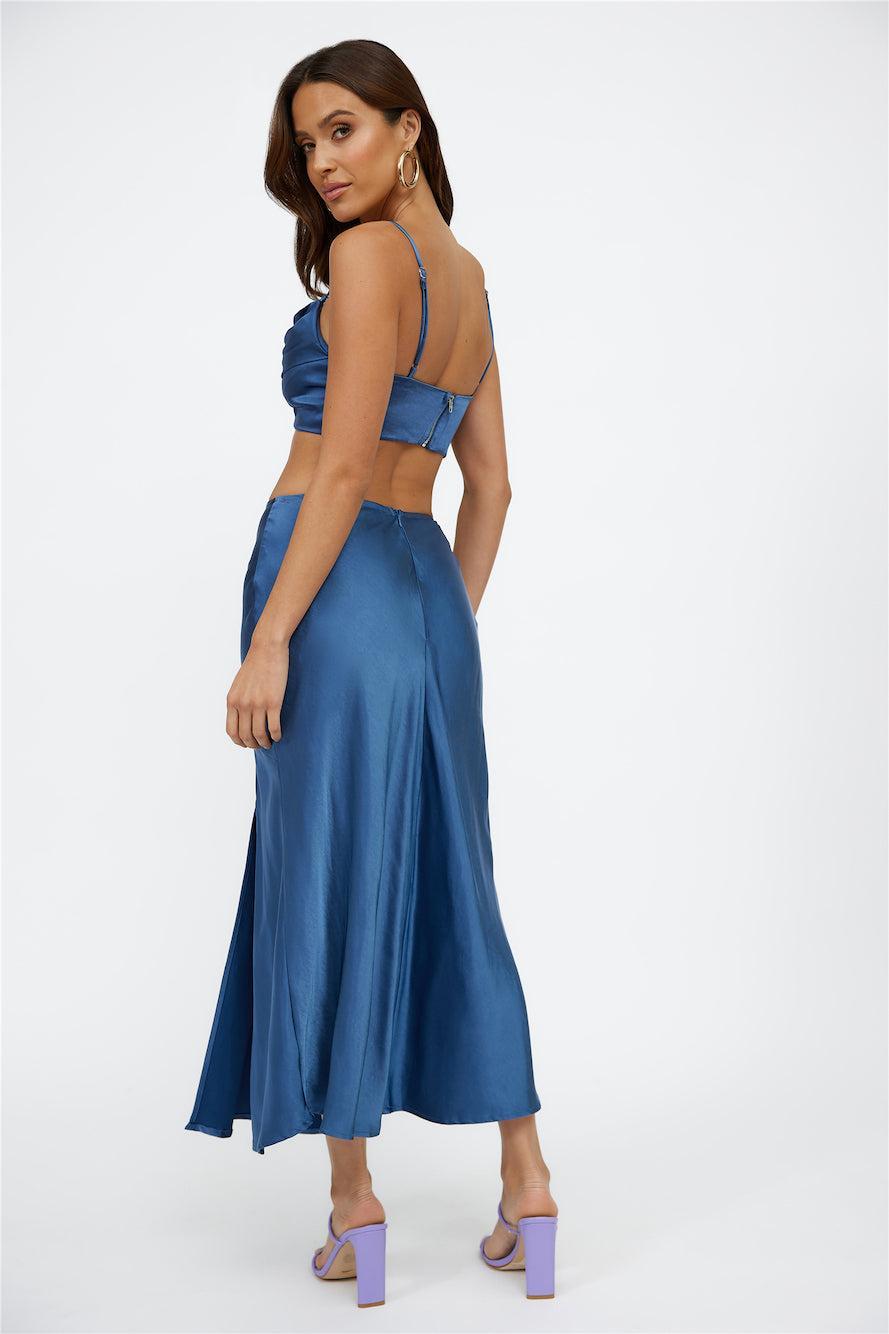 Best Dressed Crop Top Navy Product Image