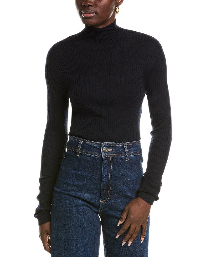 Saluto Turtleneck Wool Shirt In Black Product Image