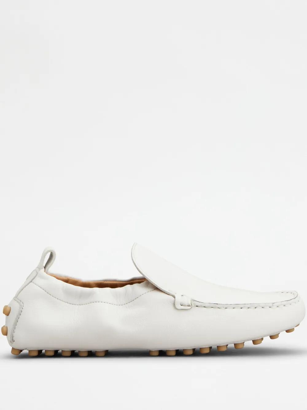 TOD'S Leather Loafers In White Product Image