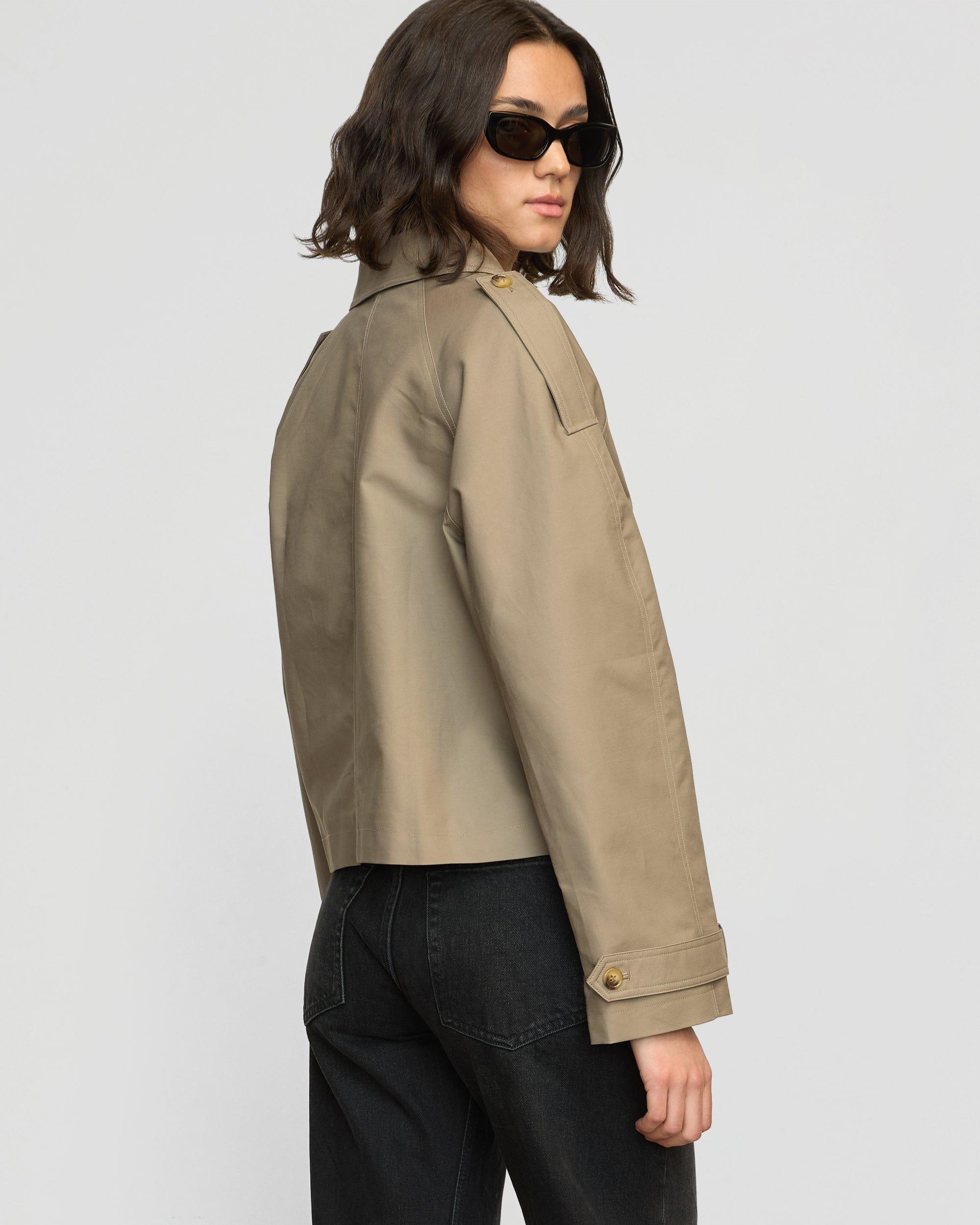 Luca Cropped Trench Jacket Product Image