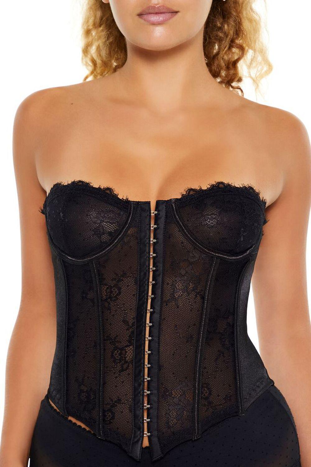 Lace Lingerie Corset Tube Top | Forever 21 Product Image