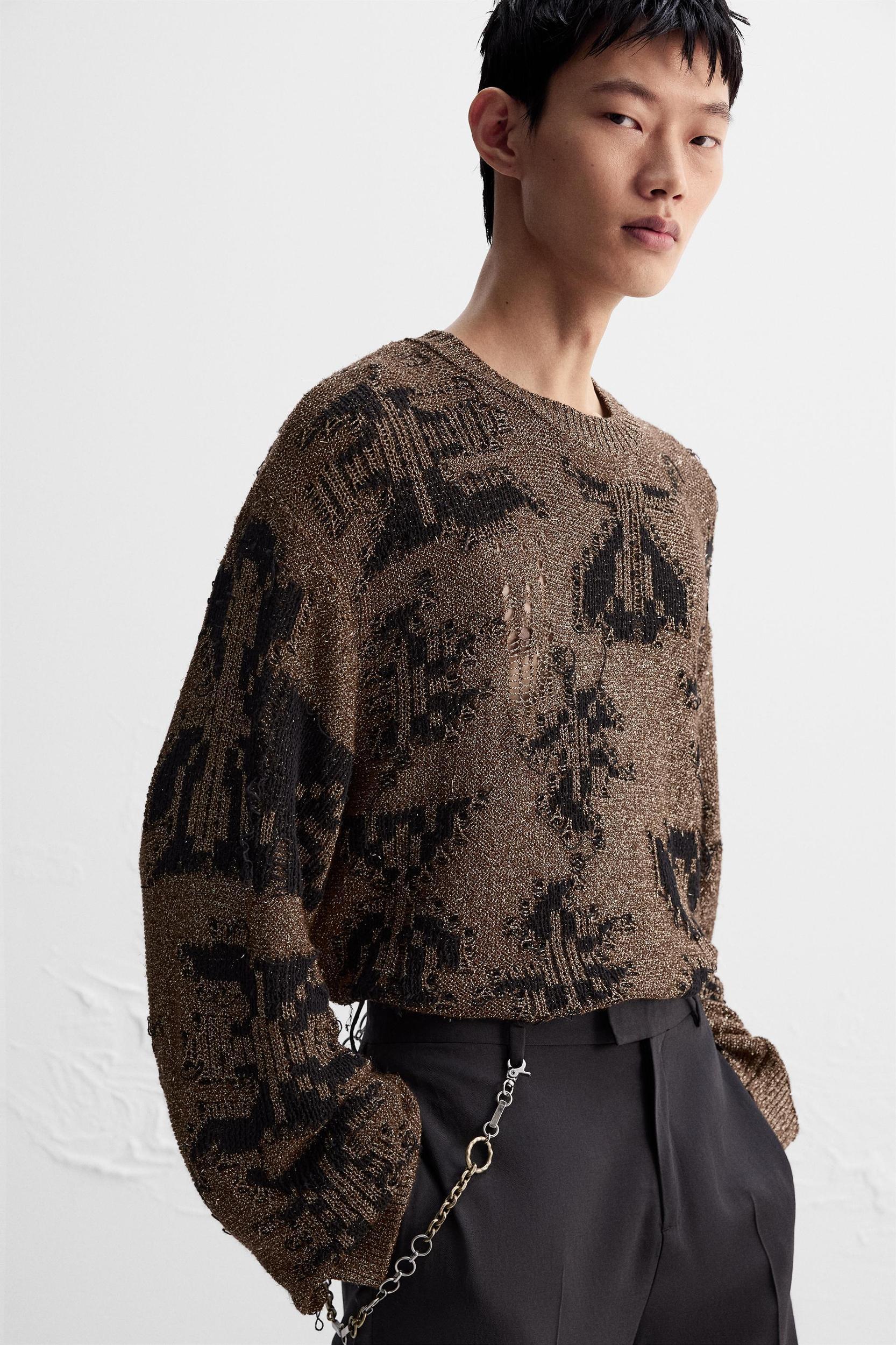 SHINY OPEN KNIT SWEATER LIMITED EDITION Product Image