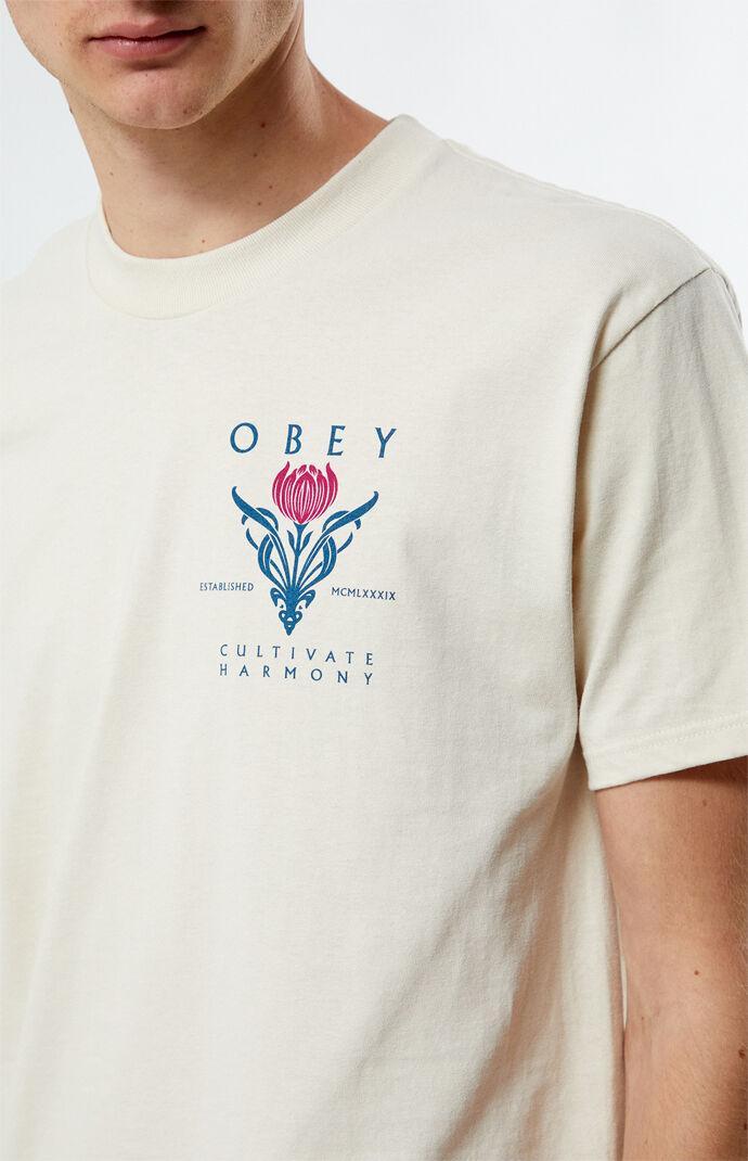 Obey Mens Cultivate Harmony T-Shirt Product Image