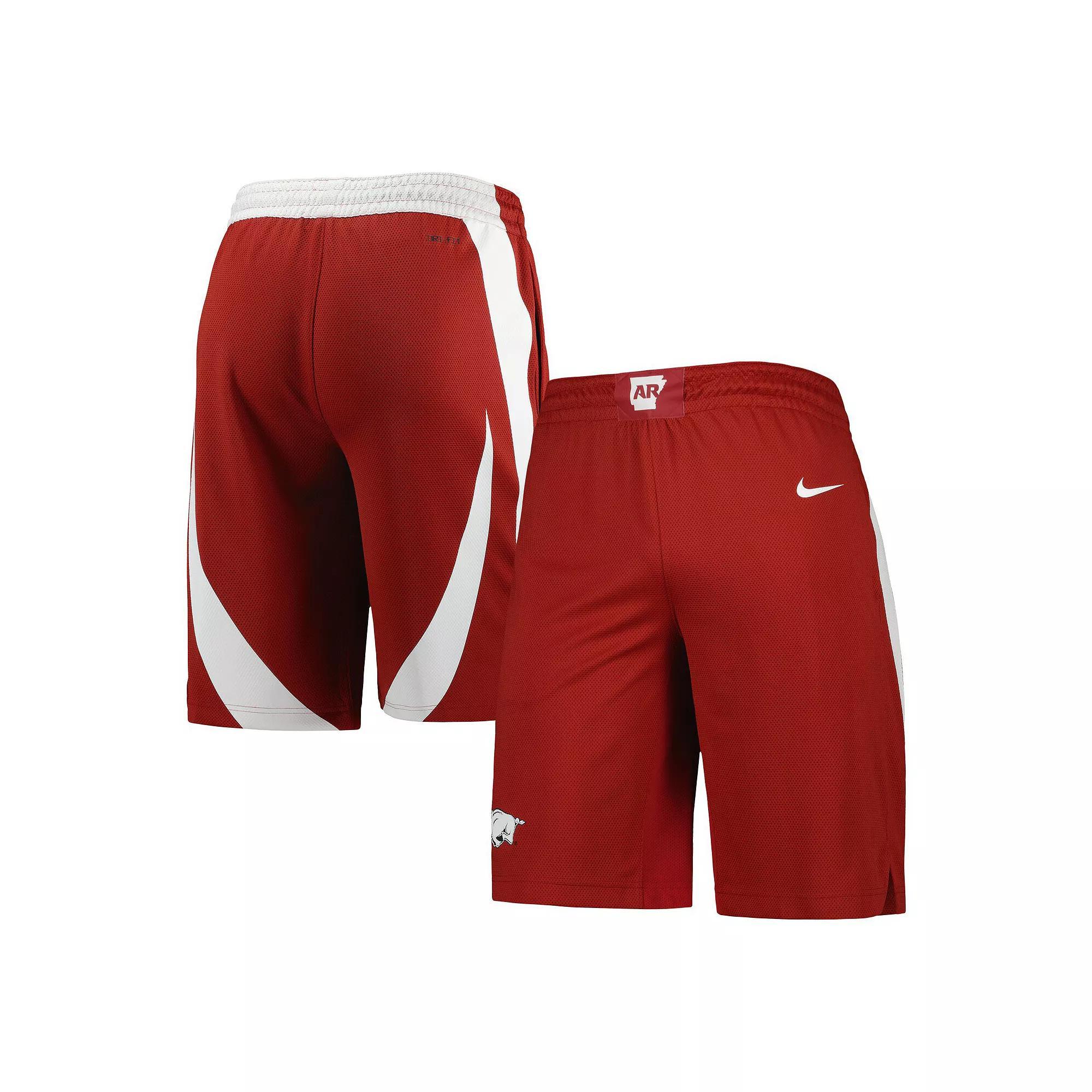 Men's Nike Crimson Arkansas Razorbacks Replica Team Basketball Shorts,  Product Image