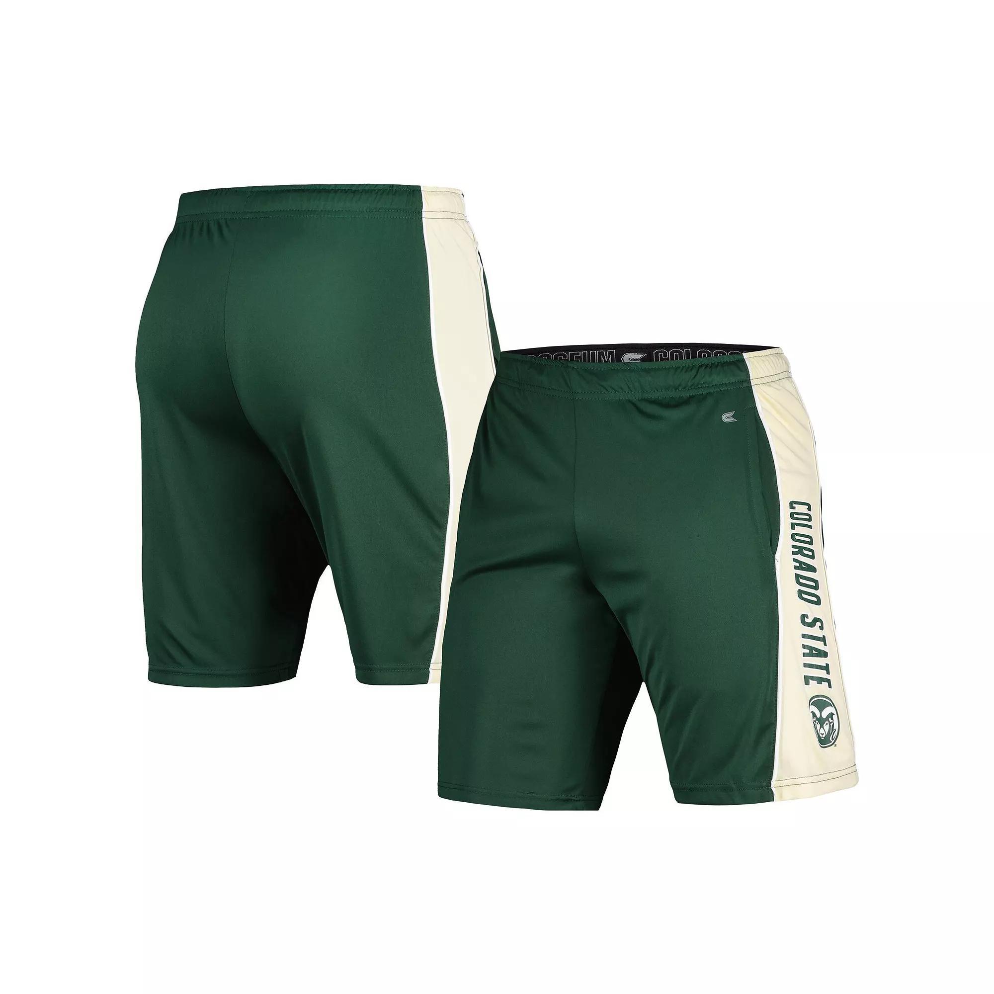Men's Colosseum Green Colorado State Rams Panel Shorts, Size: XL Product Image