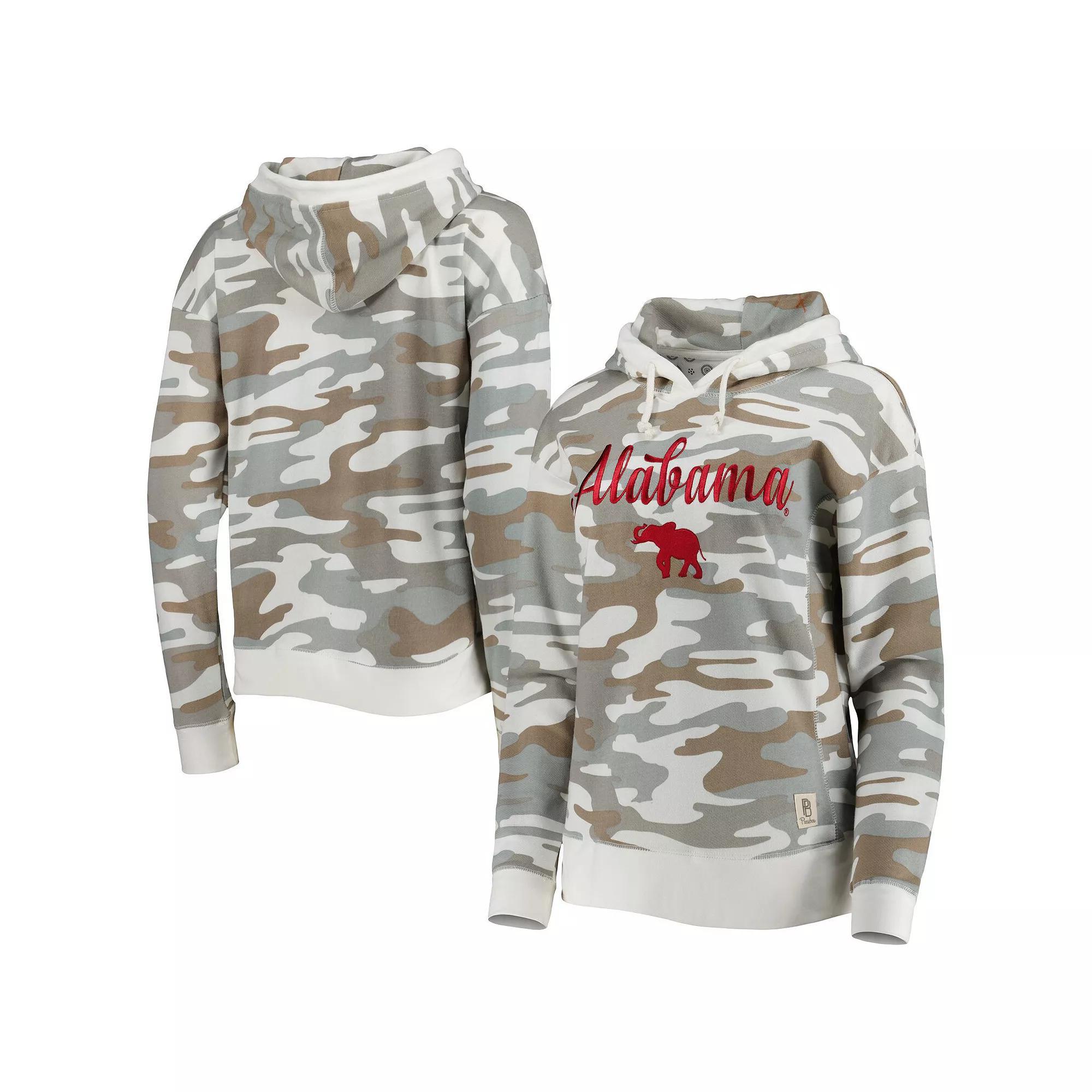 Women's Pressbox Camo Alabama Crimson Tide San Pablo Pullover Hoodie, Size: Small, Green Product Image