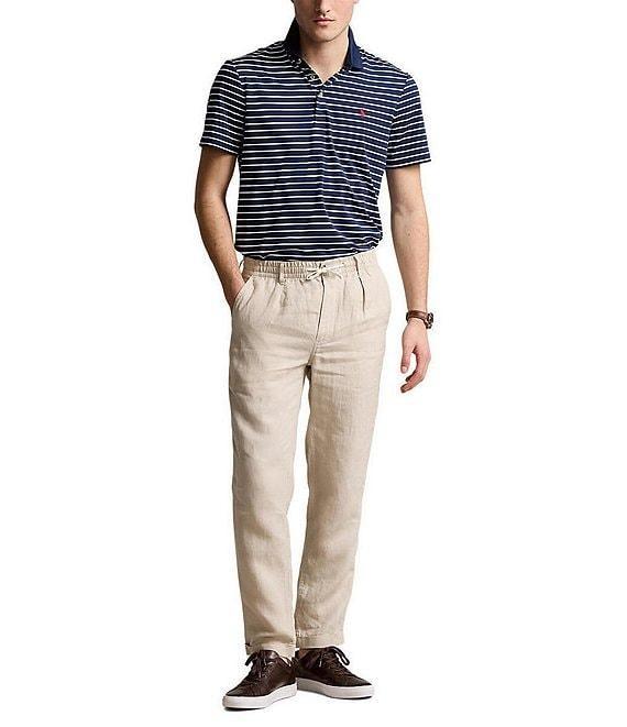 Polo Ralph Lauren Classic Fit Striped Performance Stretch Short Sleeve Polo Shirt Product Image