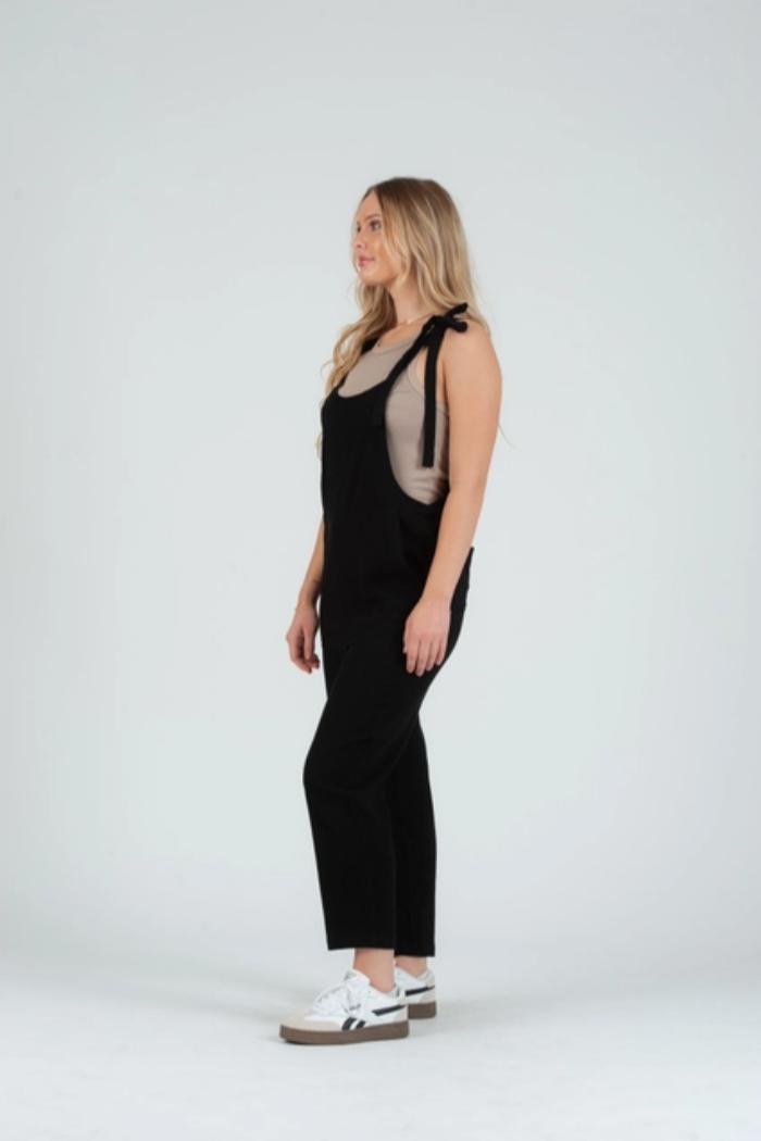 Linen Striped Jumpsuit Product Image