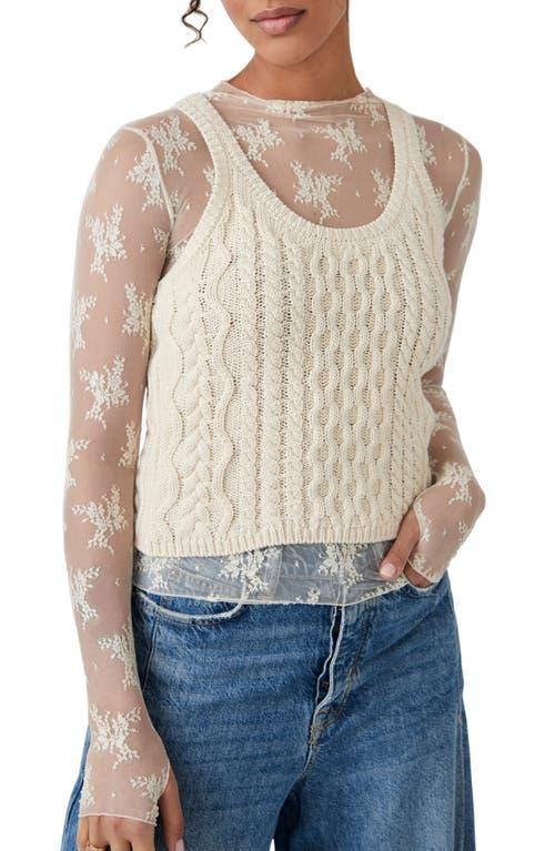 High Tide Cable Tank Free People Product Image