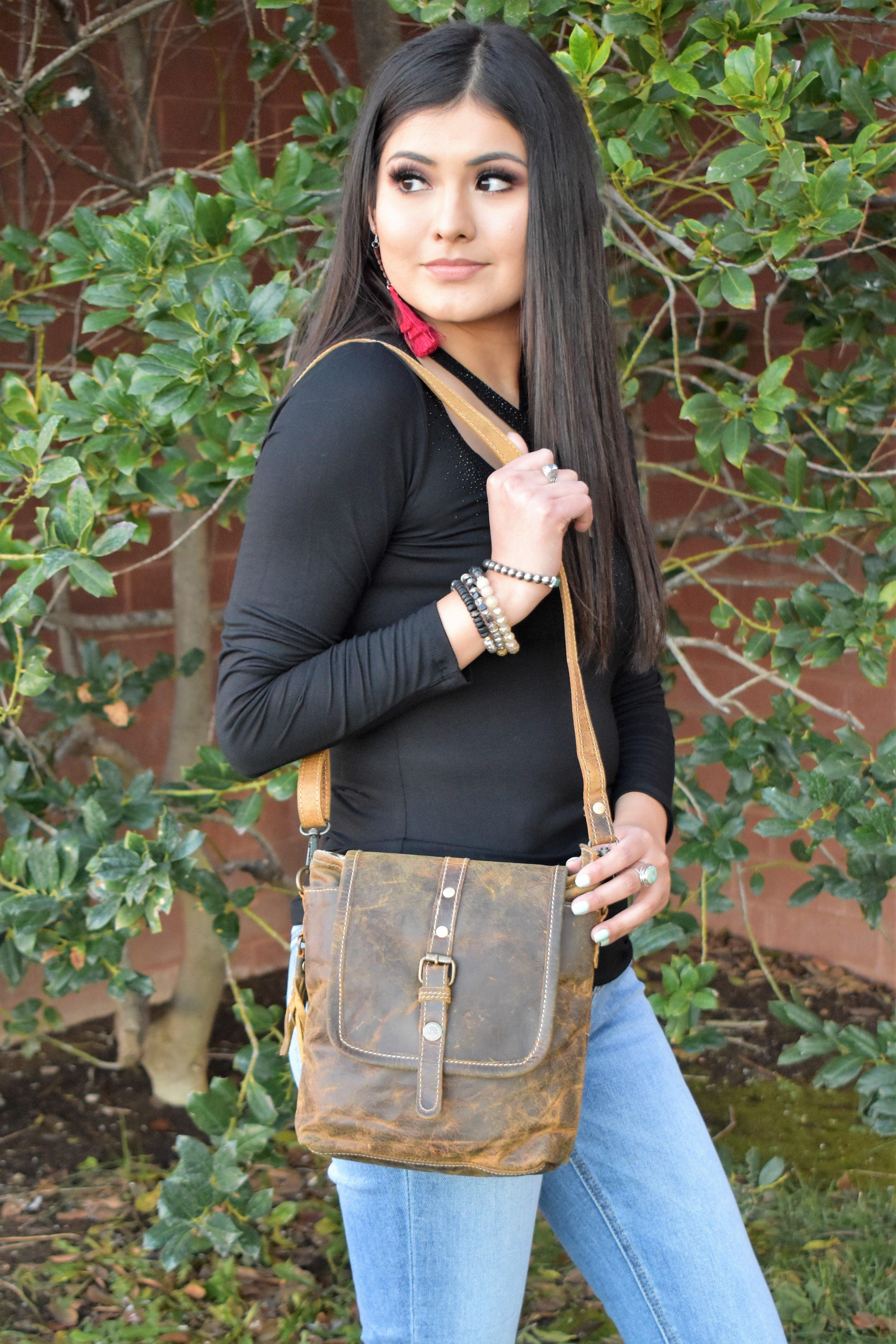 Brown Beauty Leather Bag Product Image