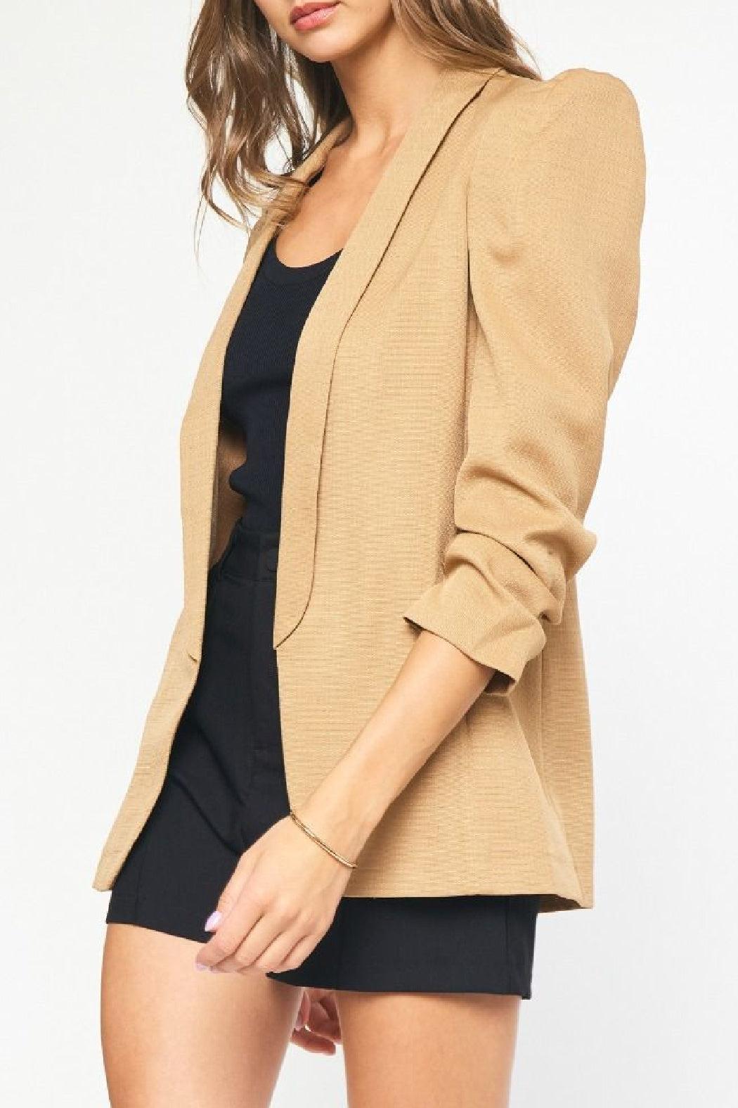 3/4 Sleeve Blazer Product Image