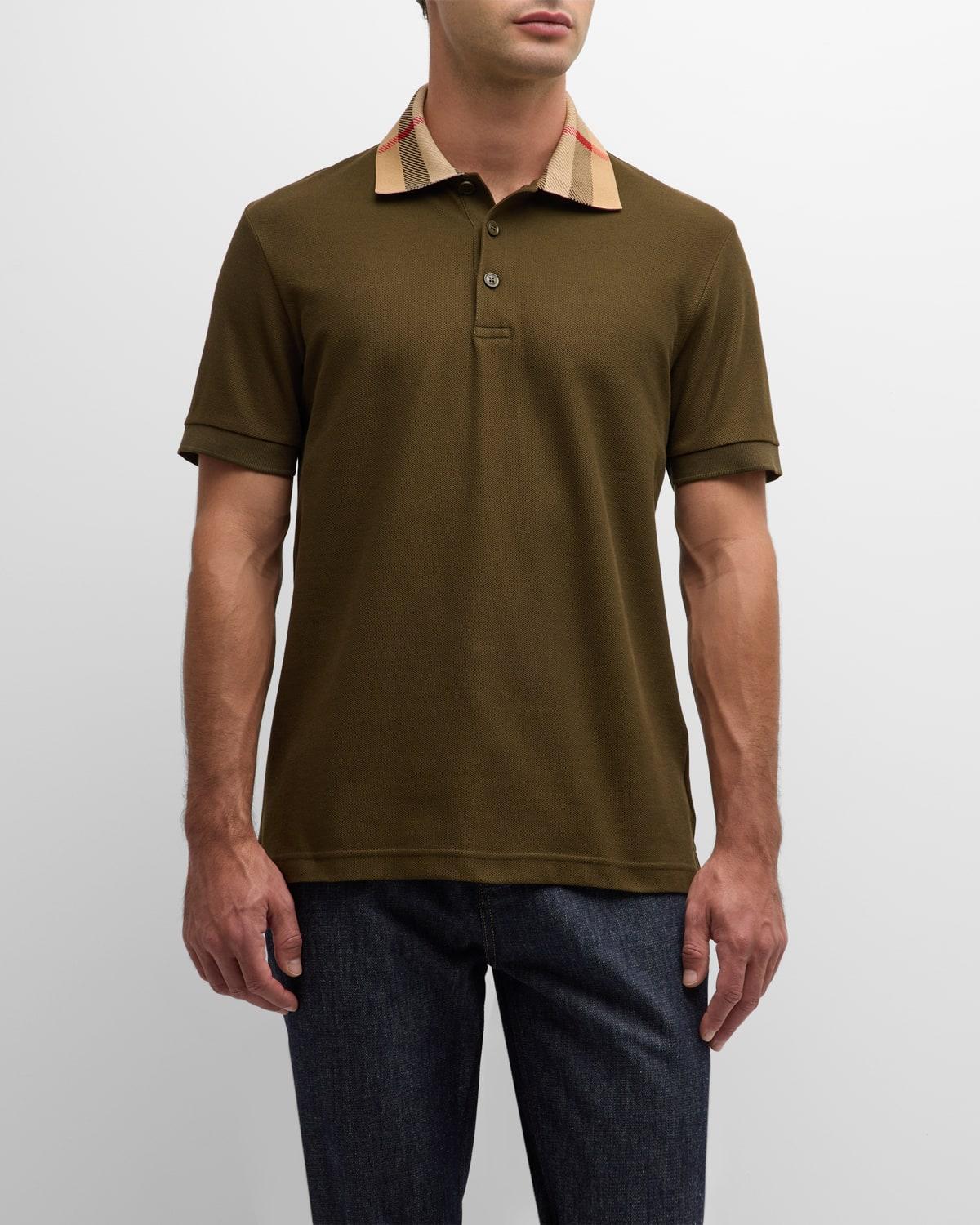 Men's Cody Check-Collar Polo Shirt Product Image