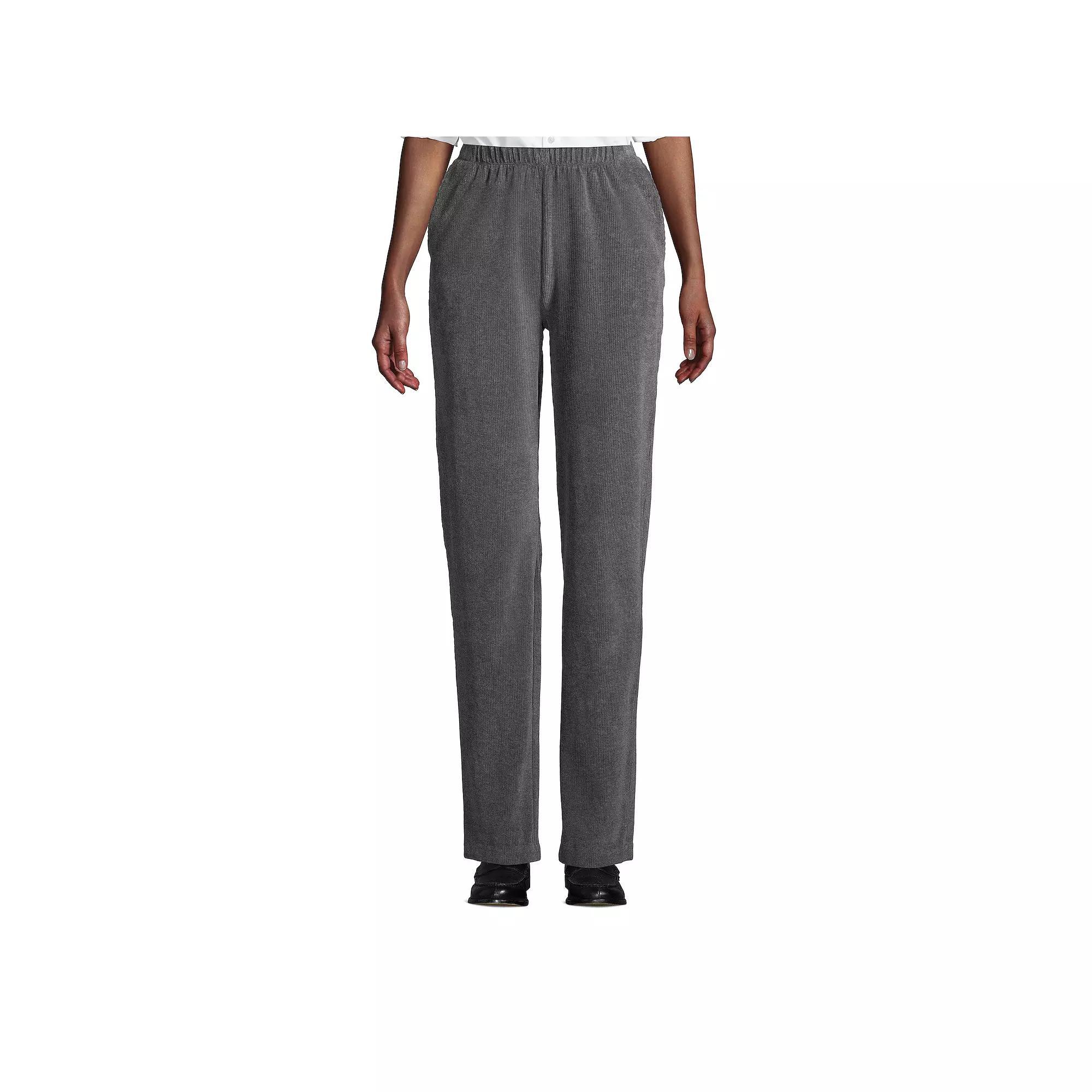 Women's Lands' End Sport High Rise Corduroy Pull-On Pants,  Product Image