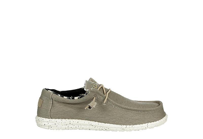 Hey Dude Mens Wally Stretch Canvas Slip-On Casual Moccasin Sneakers from Finish Line Product Image