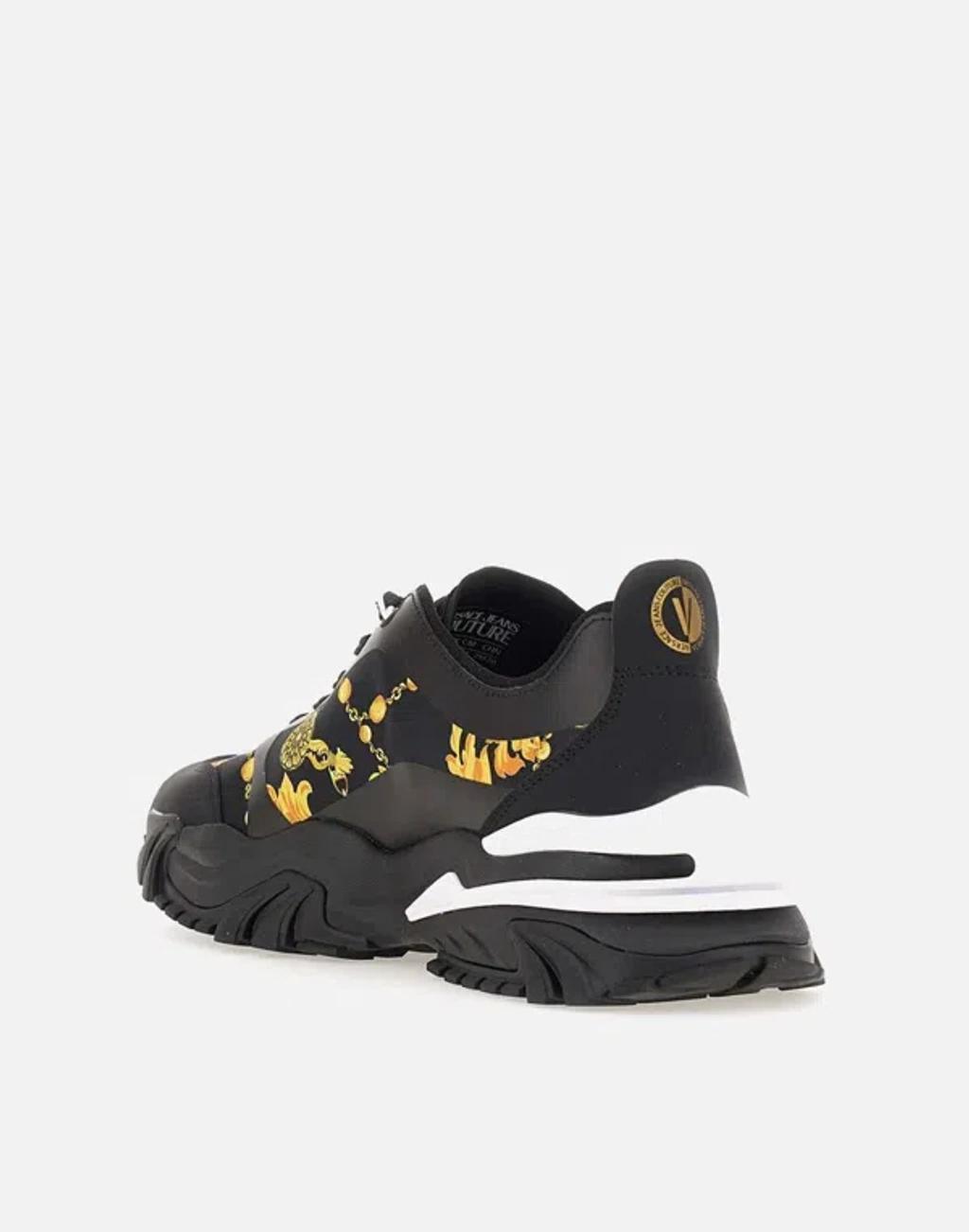 VERSACE JEANS COUTURE Black Trail Trek Sneakers Product Image