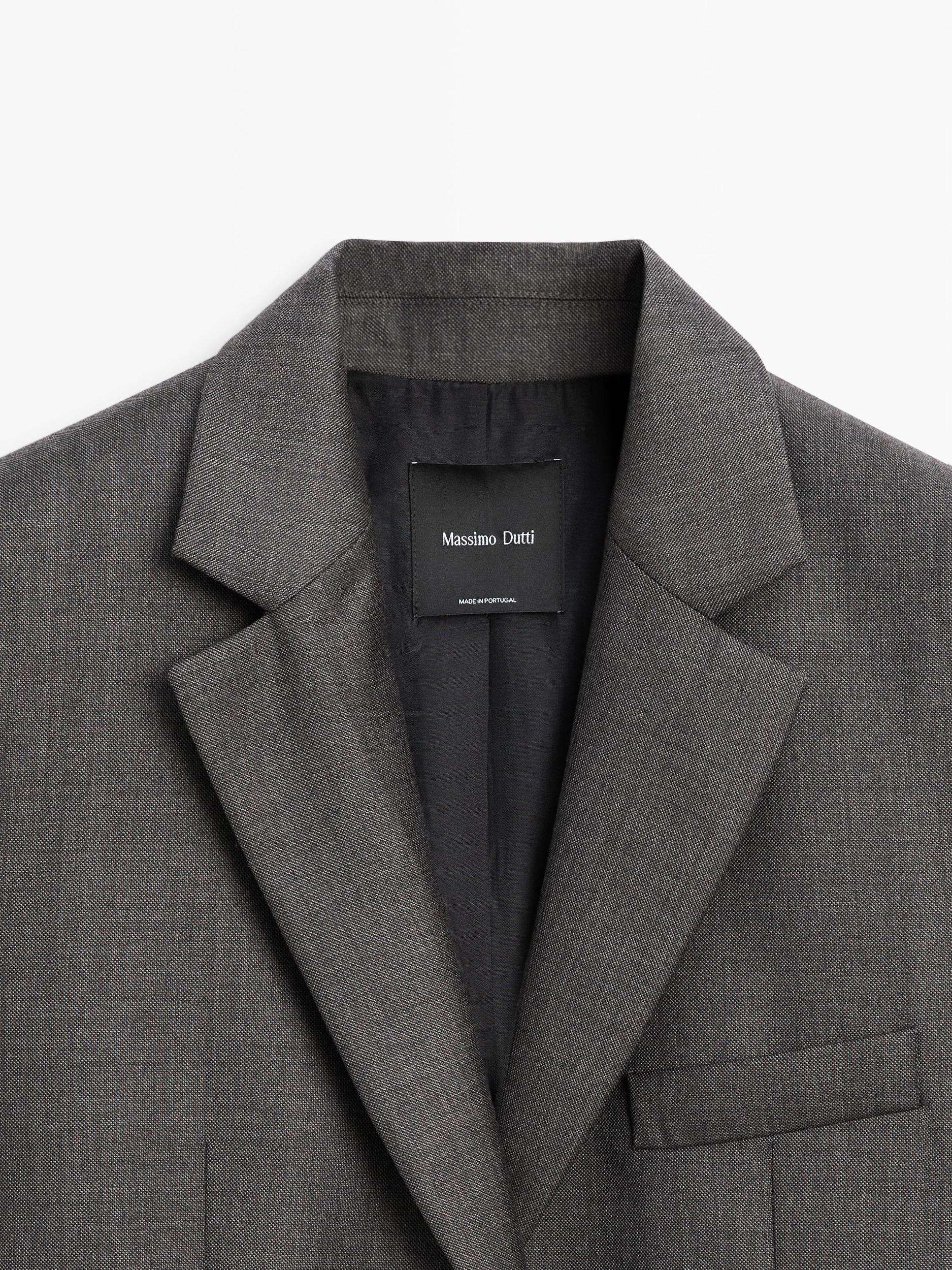 100% wool suit blazer Product Image